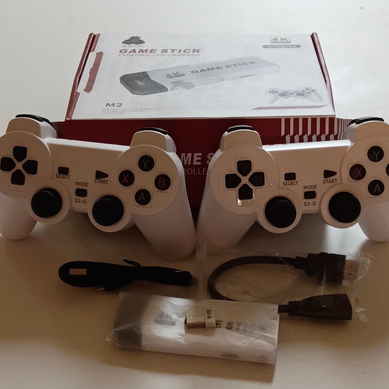 SUGAMA M2 Microconsole Game Stick 4K UHD HDMI w/ 2 Wireless Controllers