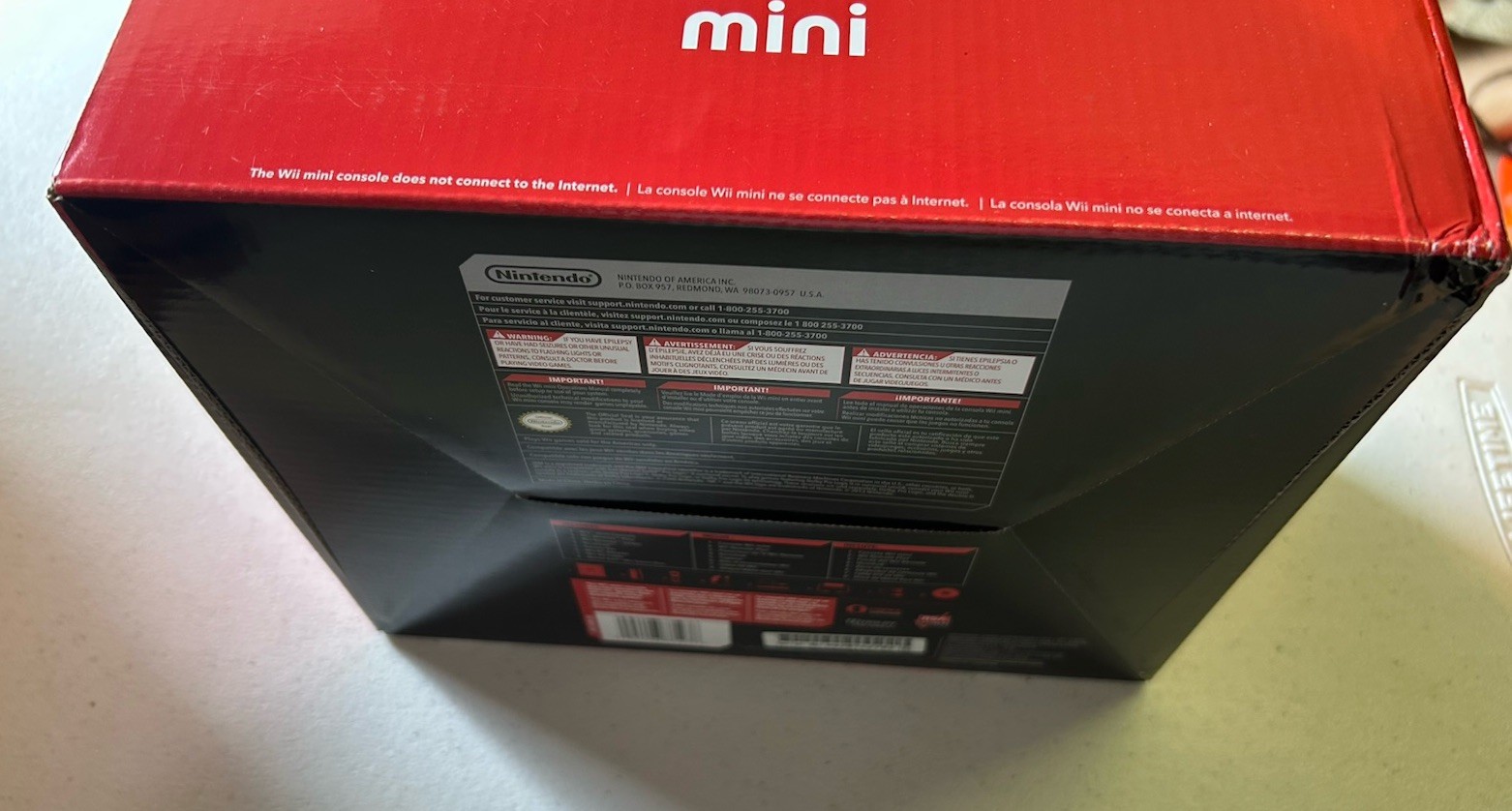 Nintendo Wii Mini Black Red Console Mario Kart Bundle Factory SEALED BRAND NEW