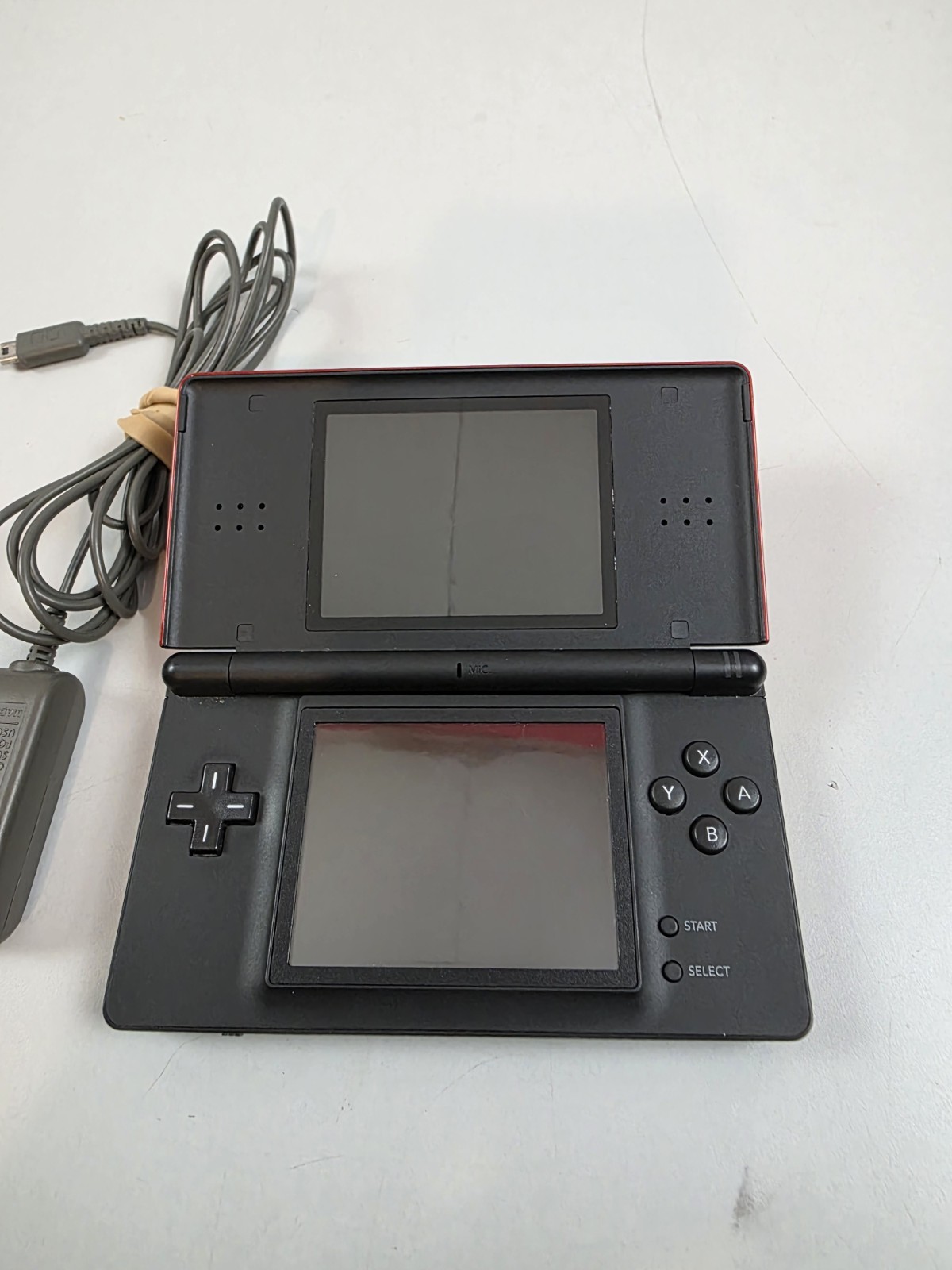 Nintendo DS Lite Red Console Tested & Working Charger Included W Zelda Spirit