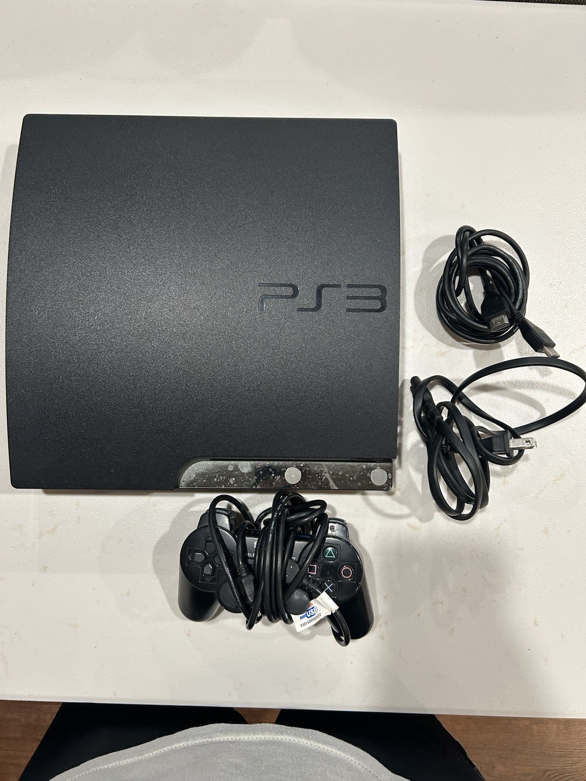 Sony PlayStation 3 PS3 Slim Console 320 GB CECH-2501B Tested And Working W/cable