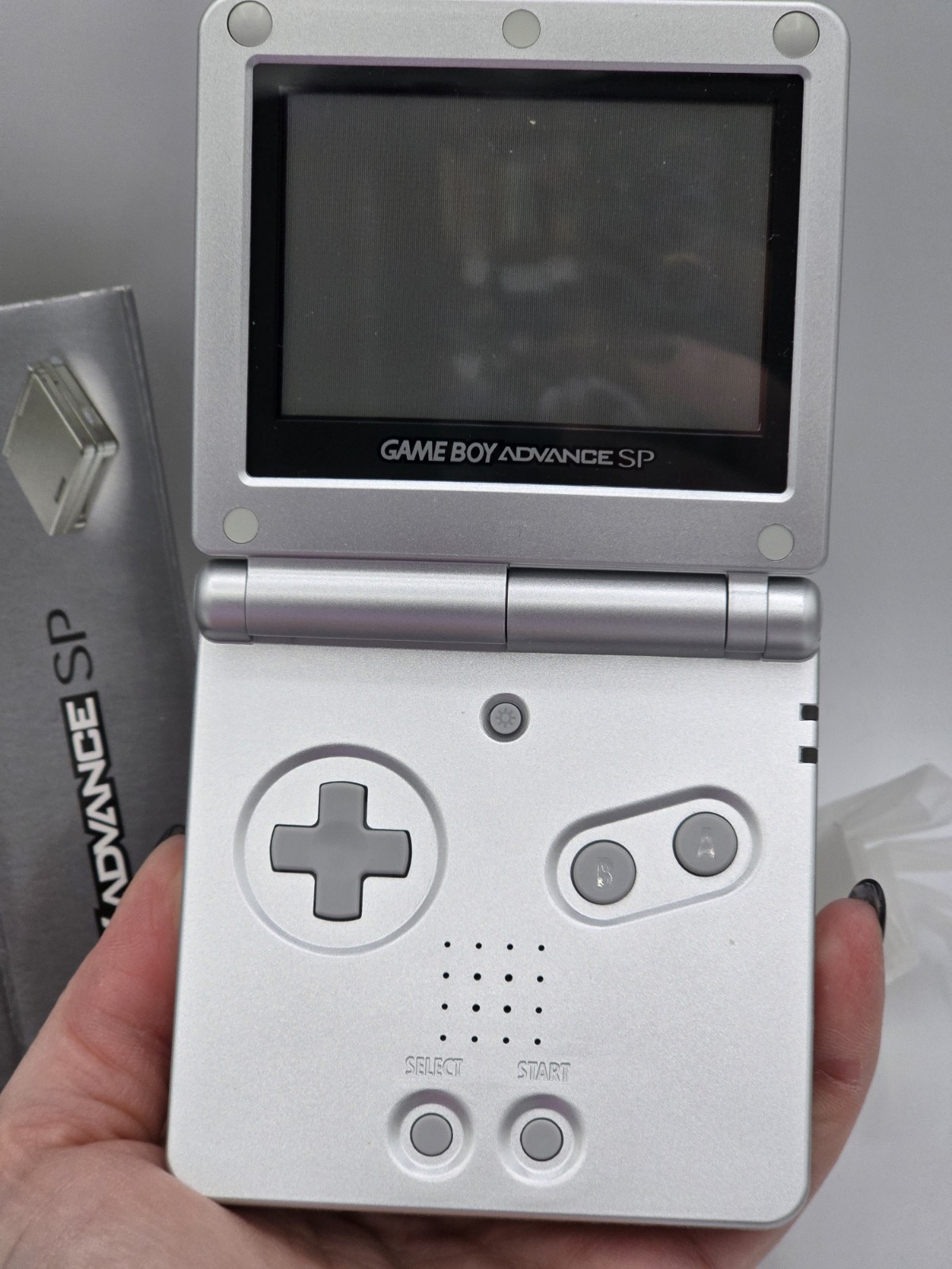 Nintendo GameBoy Advance SP System – Platinum Complete CIB CLEAN! *CCGHouse* VD