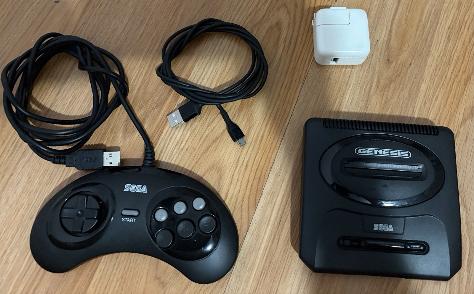 Sega Genesis Mini 2 US Version Controller Power Cable and Adapter