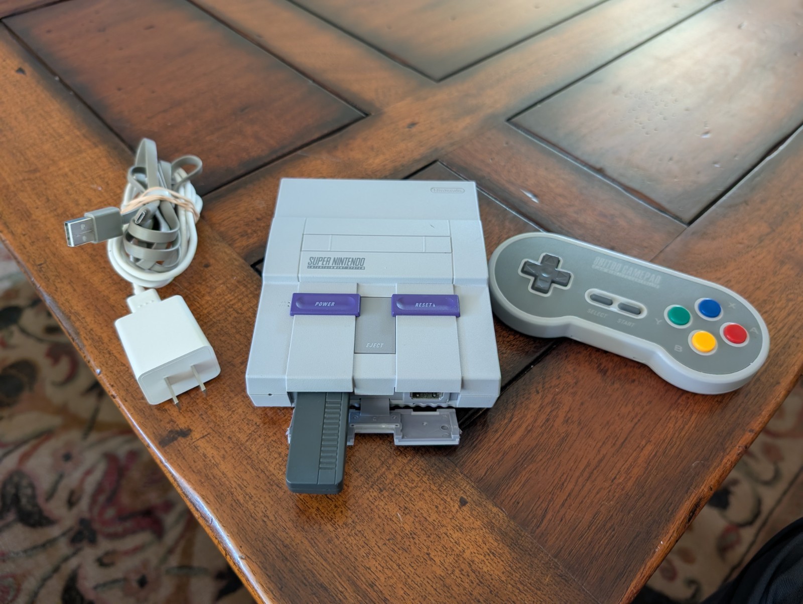 Super Nintendo SNES Classic Edition Console & 8bitdo Wireless SF30 2.4g Controll