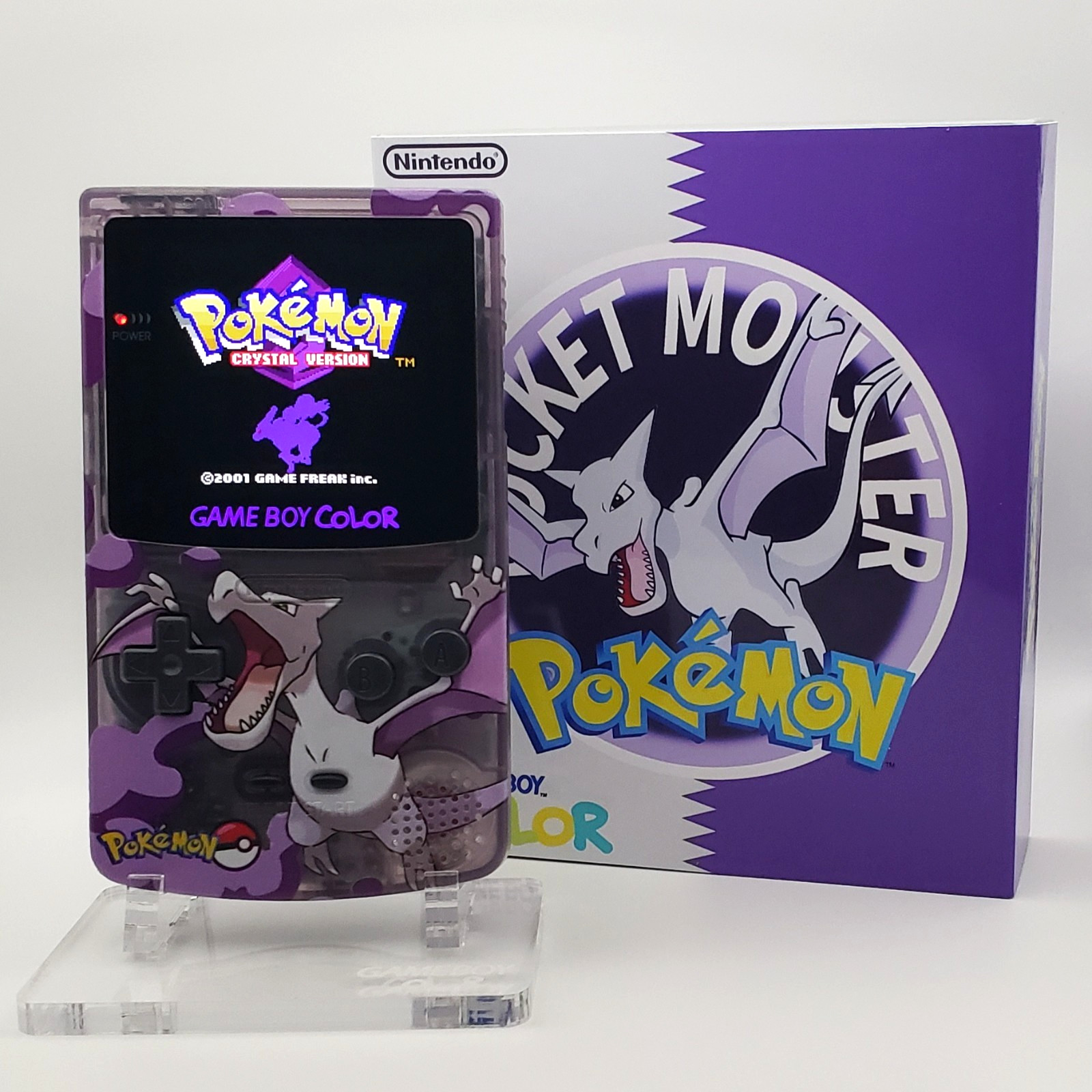 Laminated OLED Screen – Aerodactyl Game Boy Color – New Speaker, Recapped