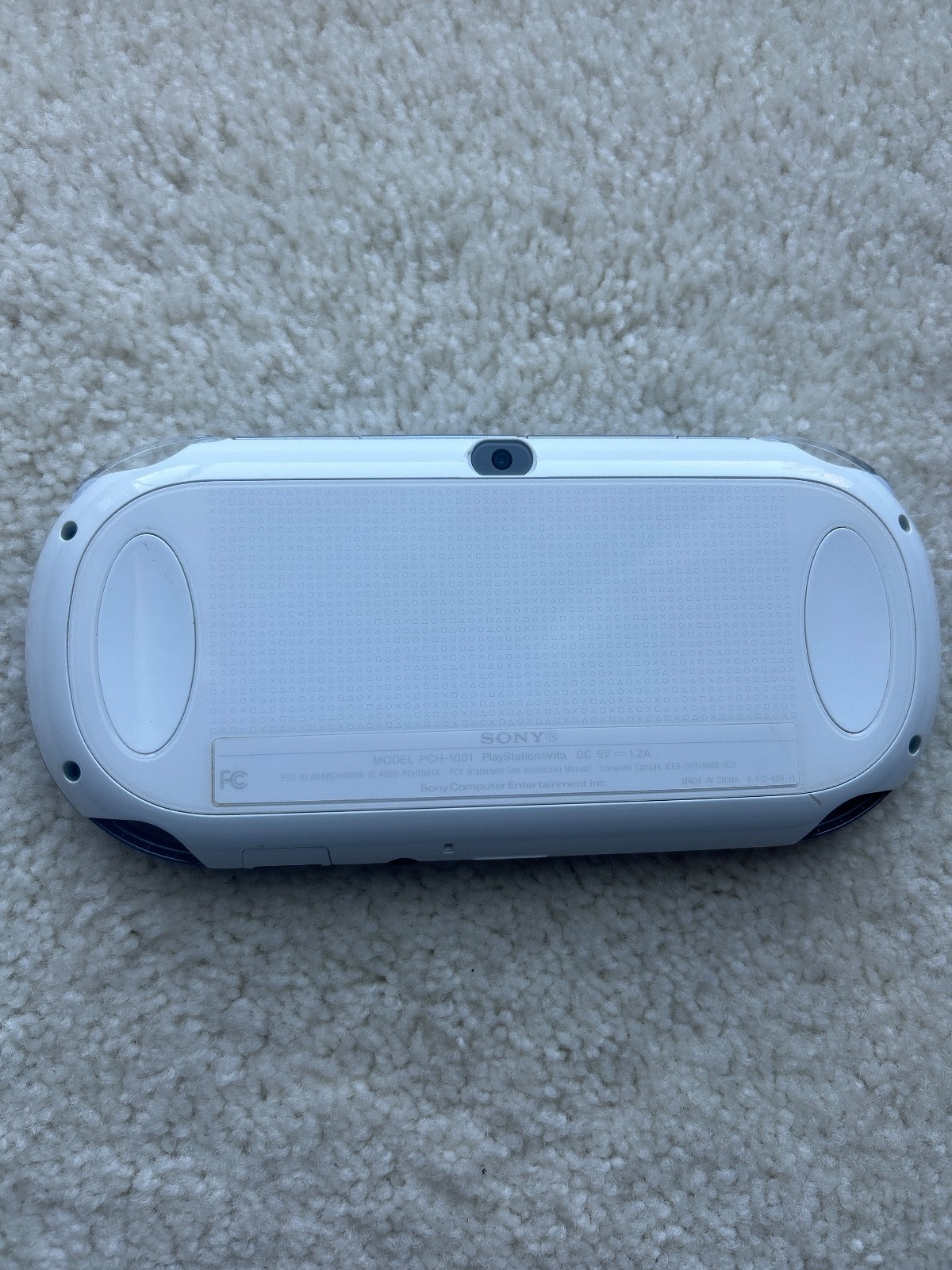Playstation PS Vita PCH-1001 OLED White Console Lot w/2 Memory Cards Pls READ
