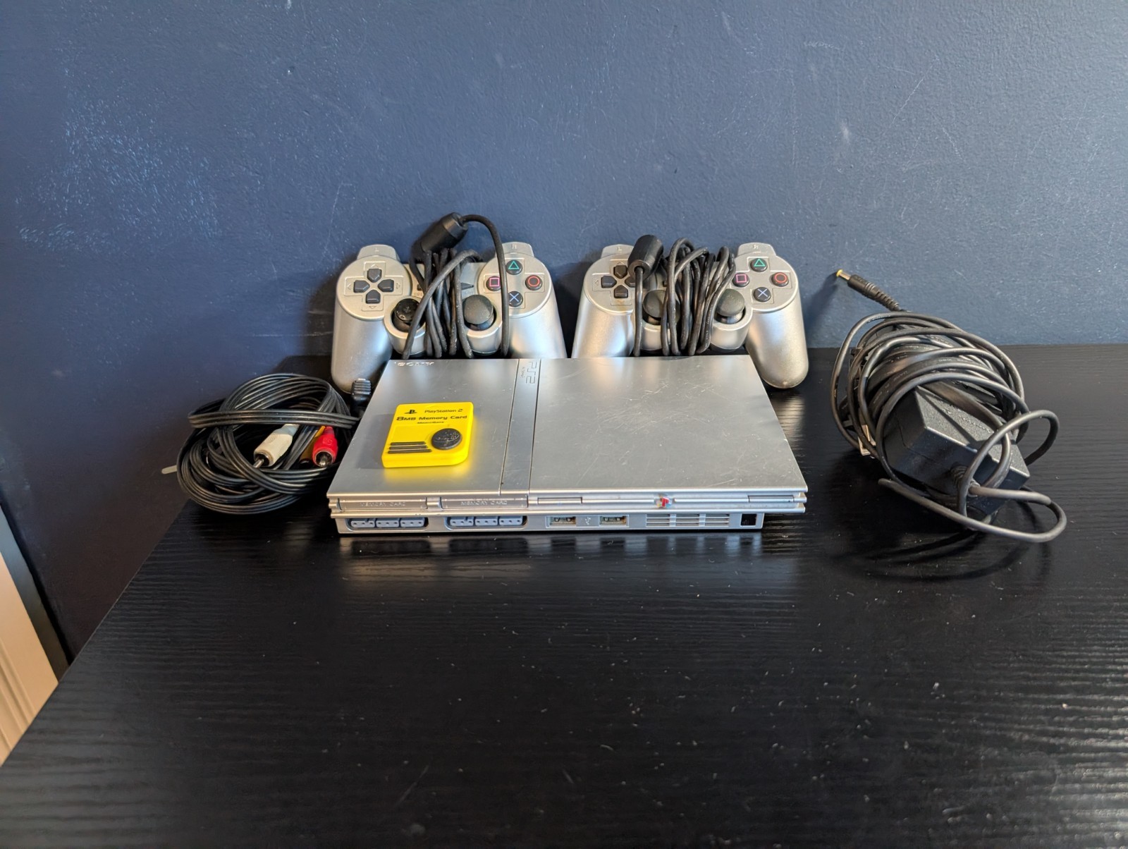 Working Tested Sony SCPH-77001 Playstation 2 slim Game Console – Silver