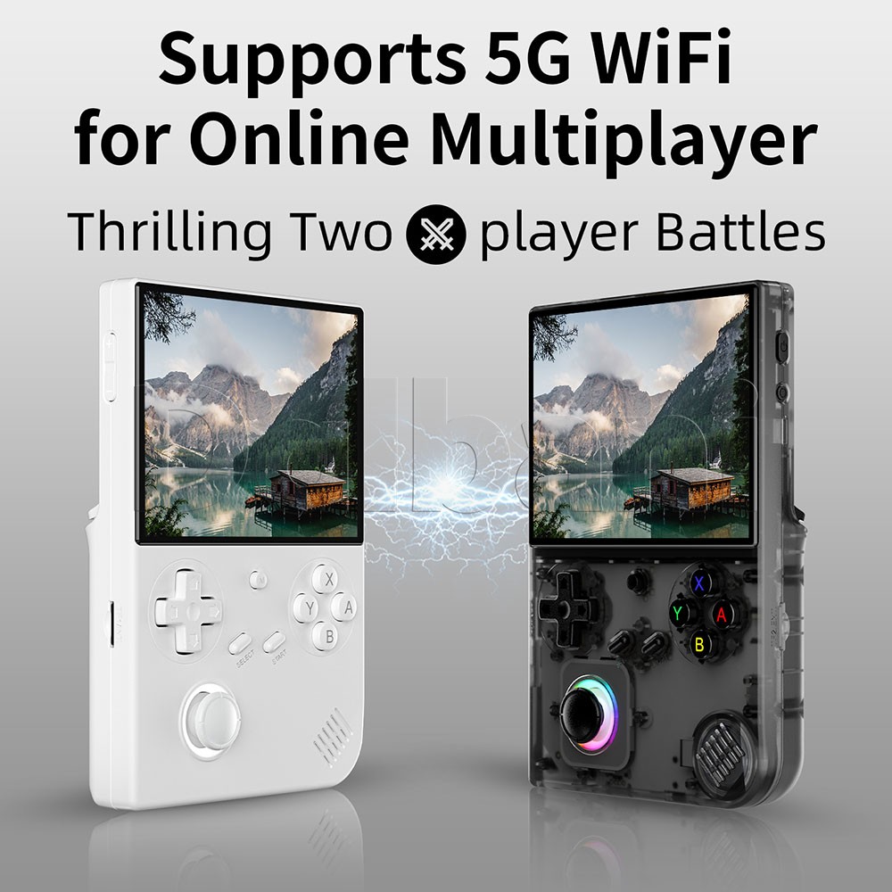 RG 40XXV White Anbernic 4.0′ IPS handheld Game Console Linux 64-Bit 64G 5K Games