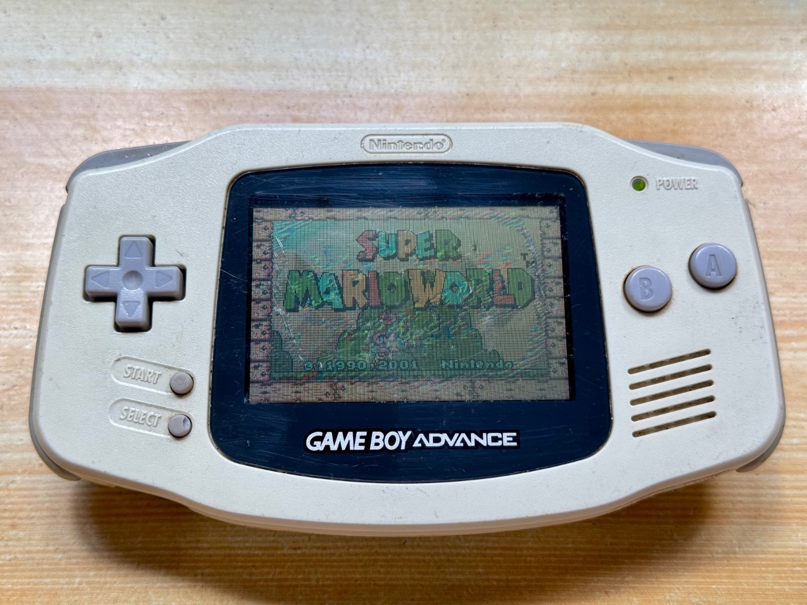 Nintendo Gameboy Advance AGB001 Pearl Ceramic White Handheld System Console GBA