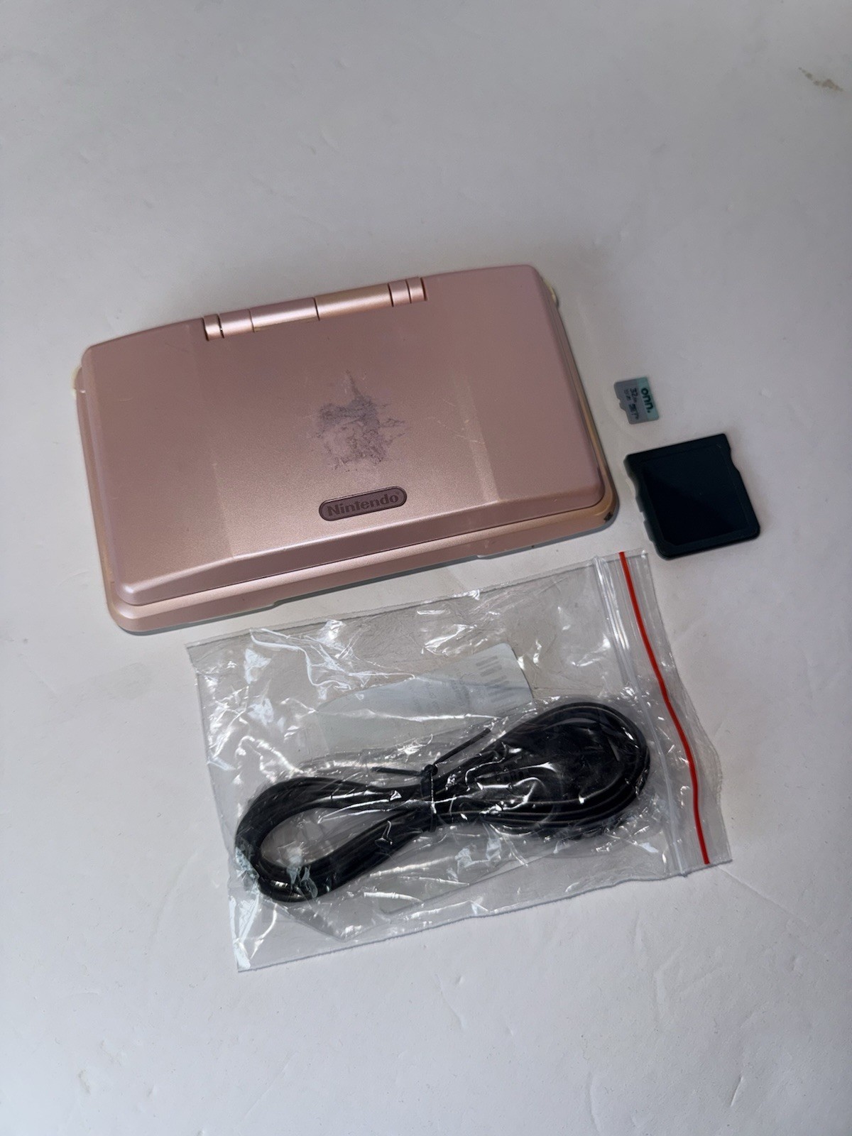 Nintendo Original DS Metallic Pink Console Bundle & Charger Included