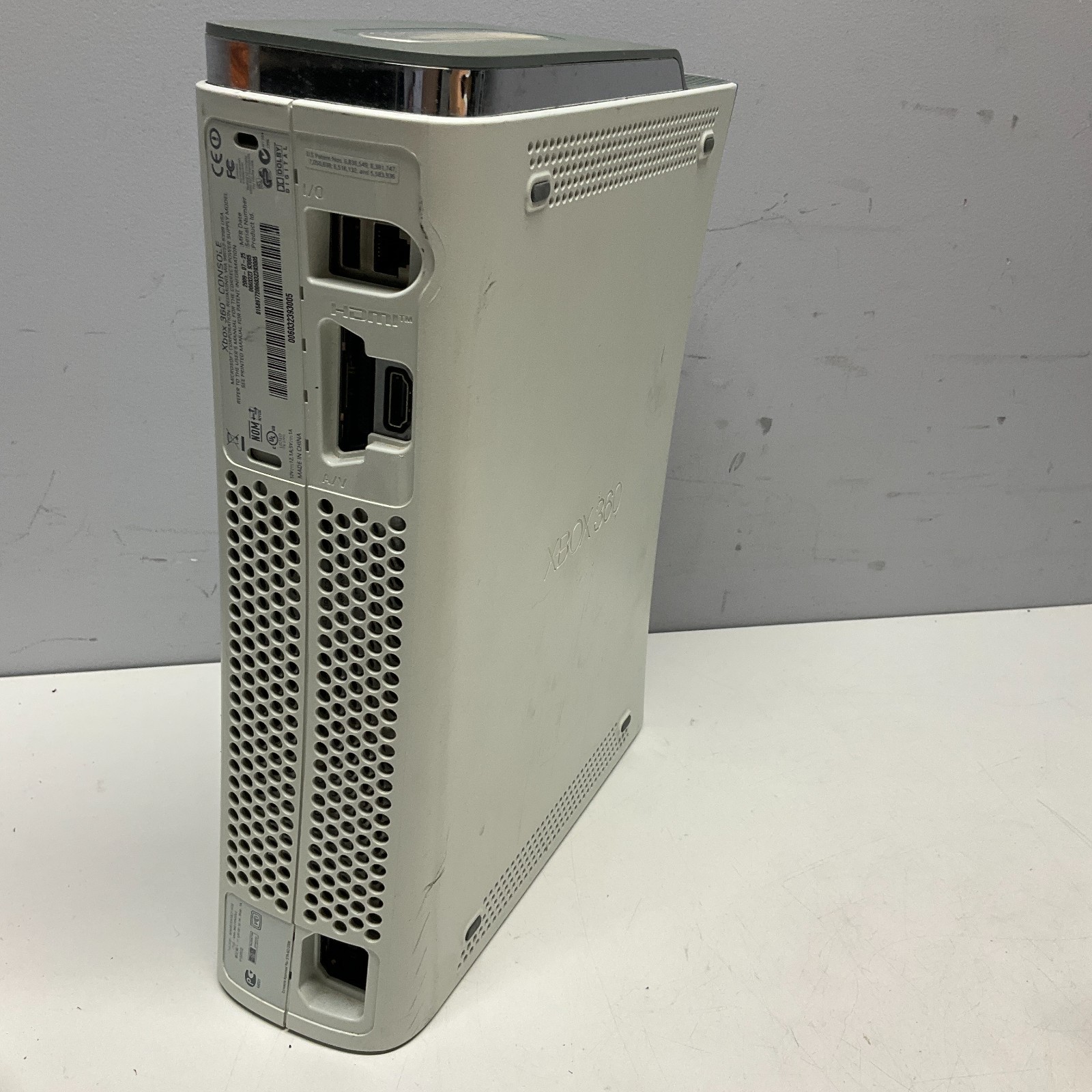 Microsoft Xbox 360 White 20GB Console Only No Cables No Accessories TESTED NICE
