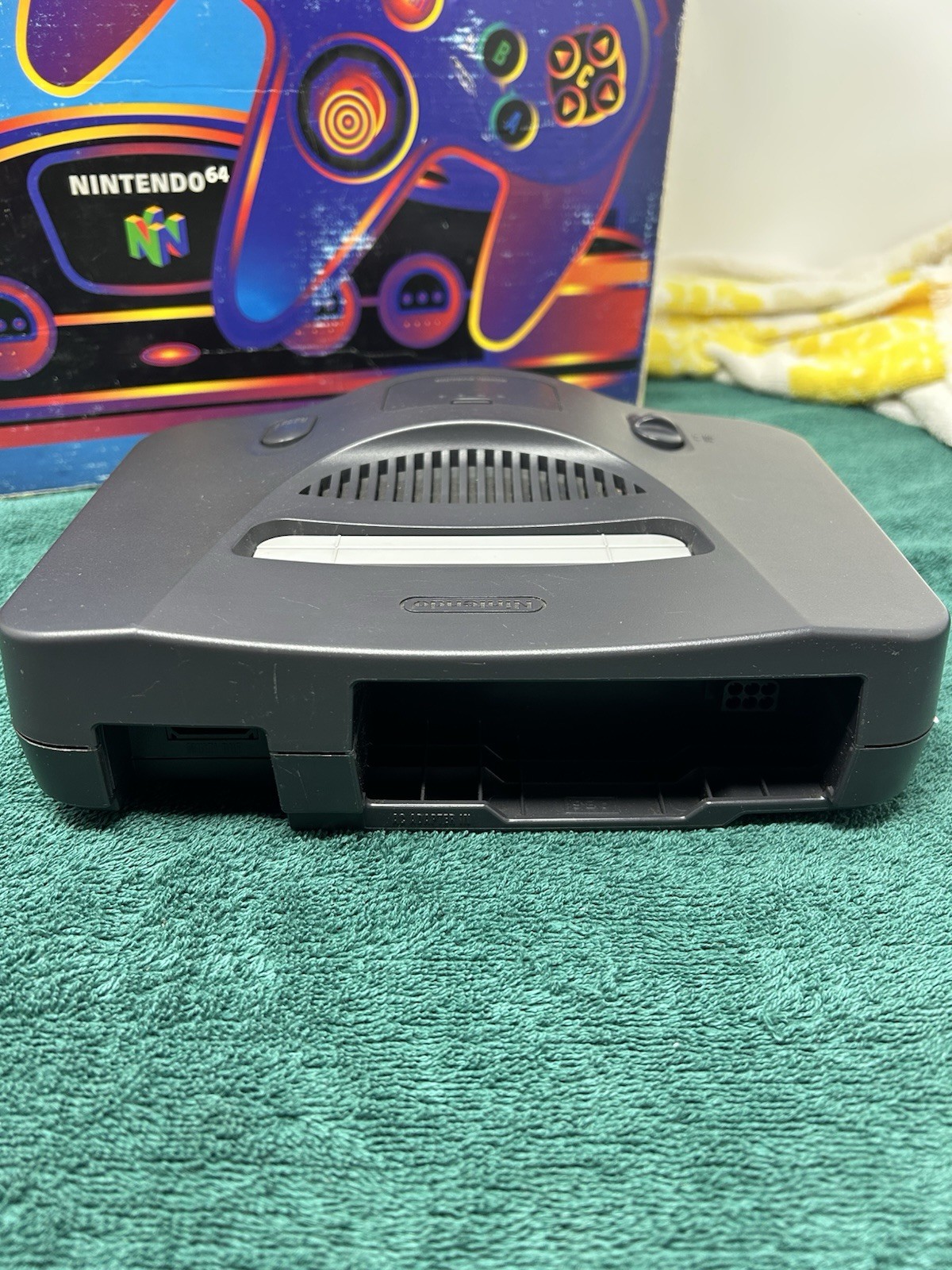 Nintendo 64 N64 Game Console System In Box NUS-002 Black Japan Model With Game!