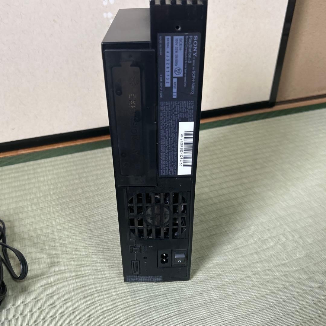 SONY PS2 Console SCPH-50000 Midnight Black Operation Confirmed