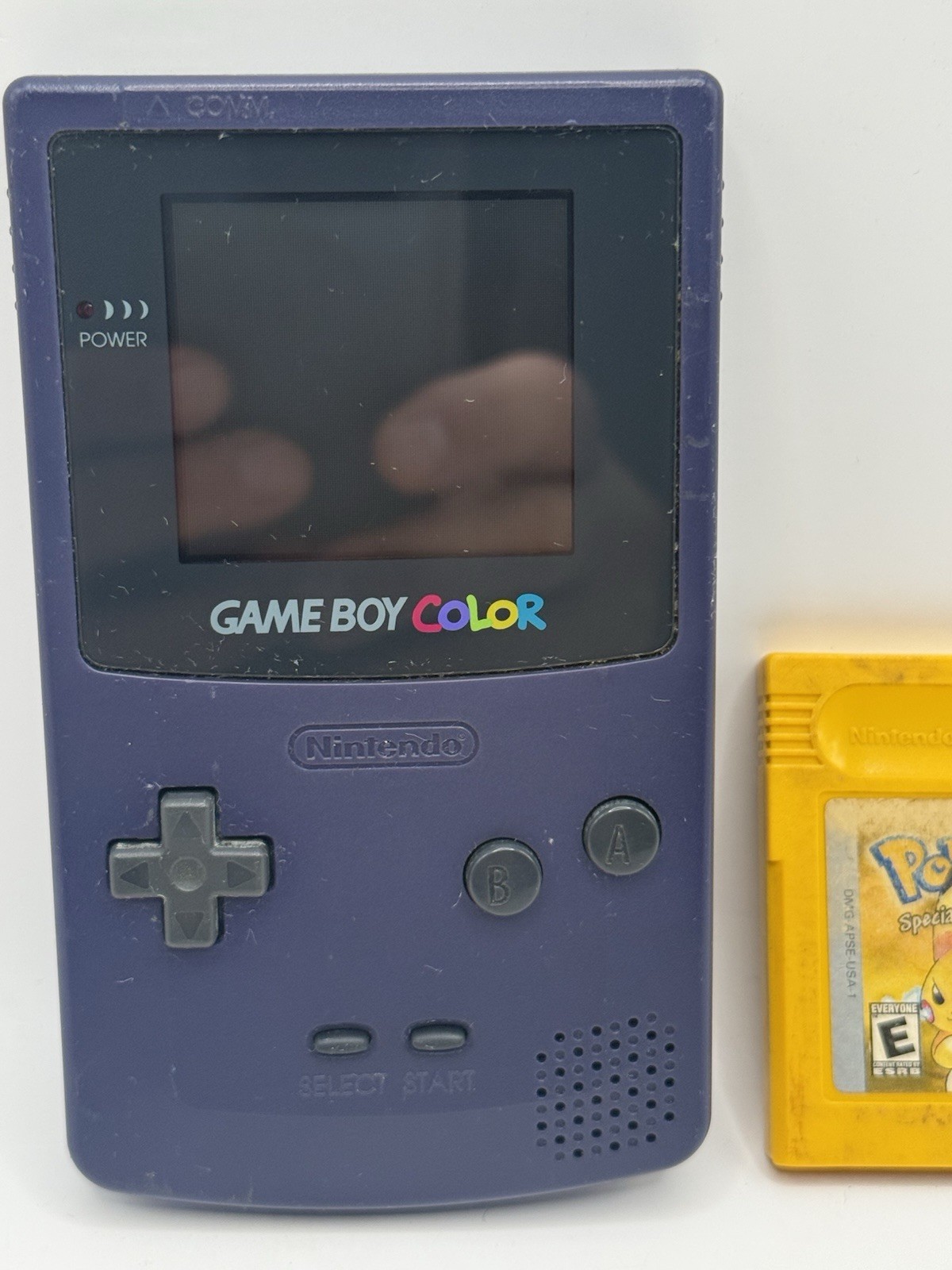 GameBoy Color Purple Grape Model CGB-001 & pokemon special pikachu, chrome cover