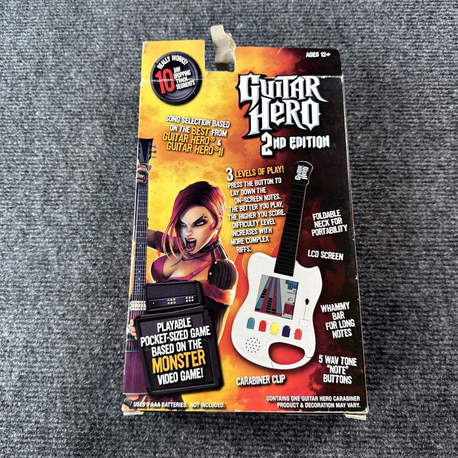 Guitar Hero 2nd Edition Pocket-Sized Handheld Console Game Carabiner NEW