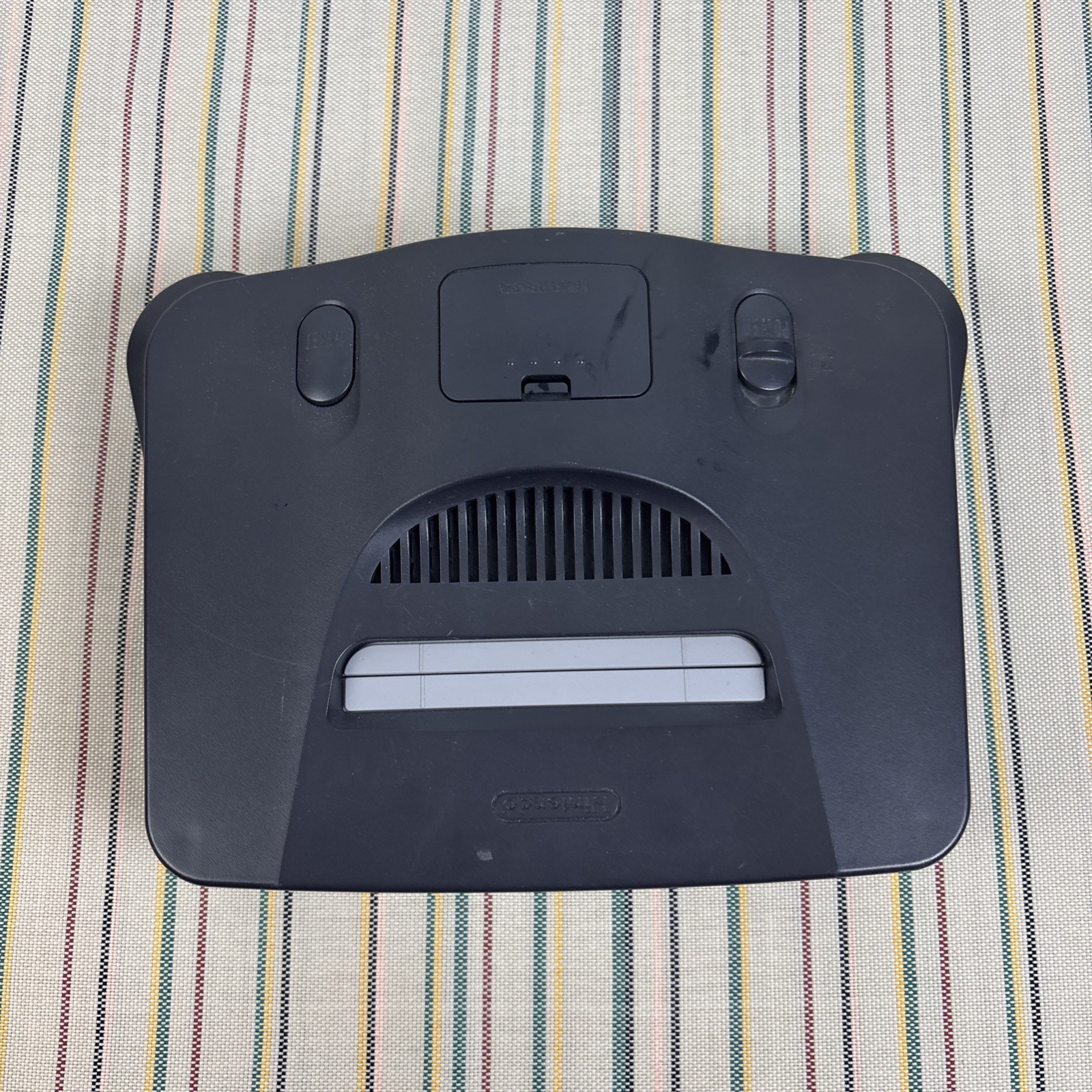 Nintendo 64 N64 Home Console ONLY Dark Gray Tested Works NUS-001 (USA)