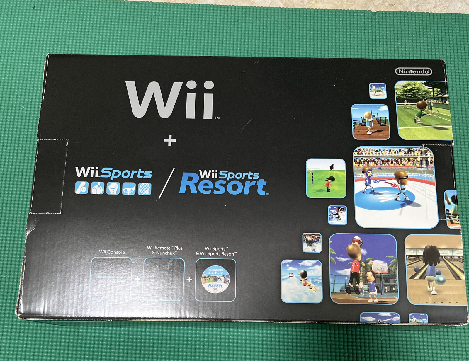 Nintendo Wii Family Console Black with Wii Sports and Wii Sport Resort