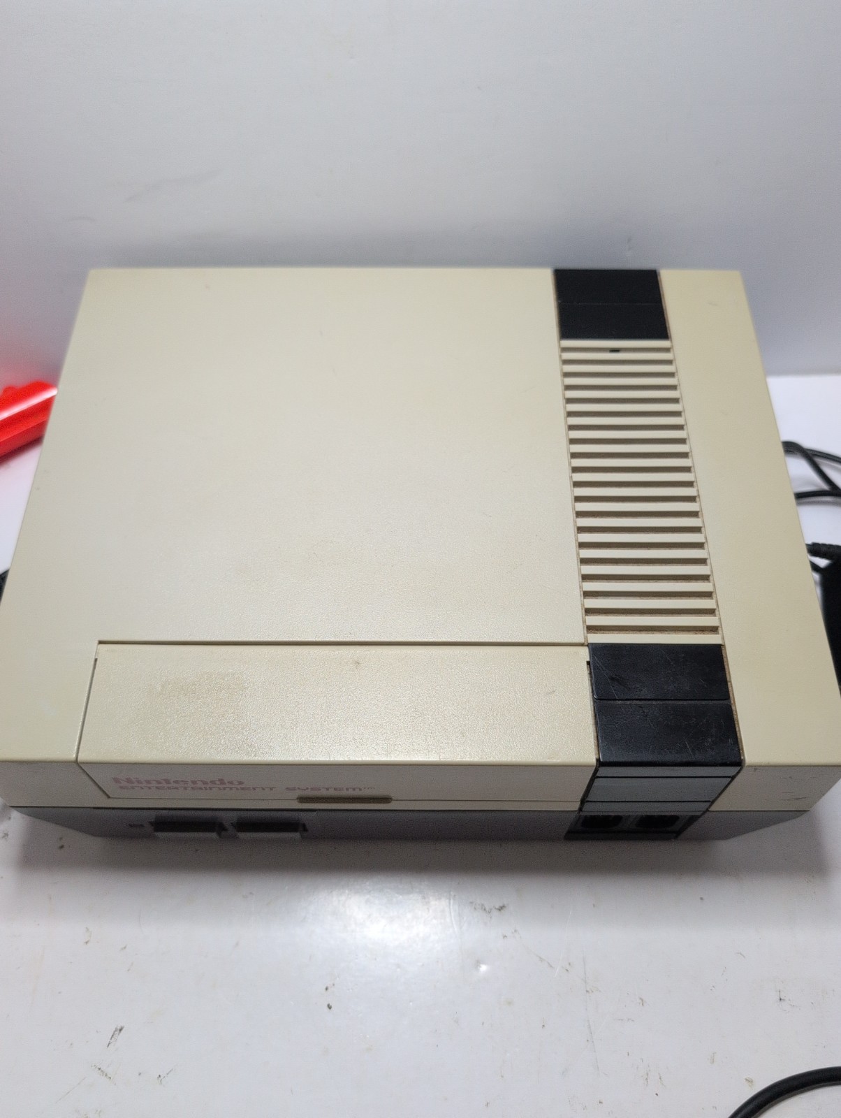 Nintendo NES Console Bundle Two Controllers All Cables Tested Cleaned