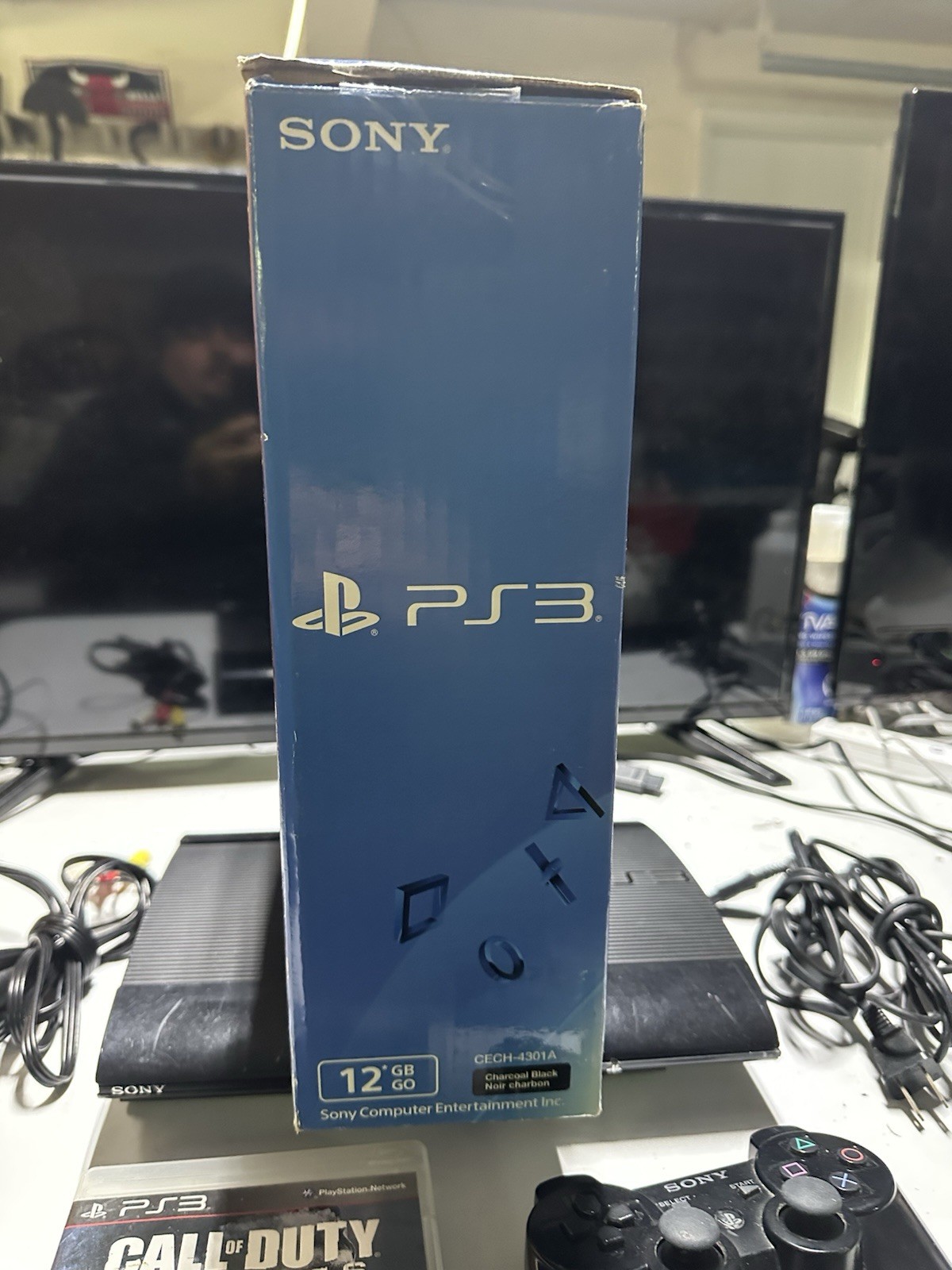 Sony PlayStation 3 Slim 12GB Console – Black (CECH4301A) With Call Of Duty Game