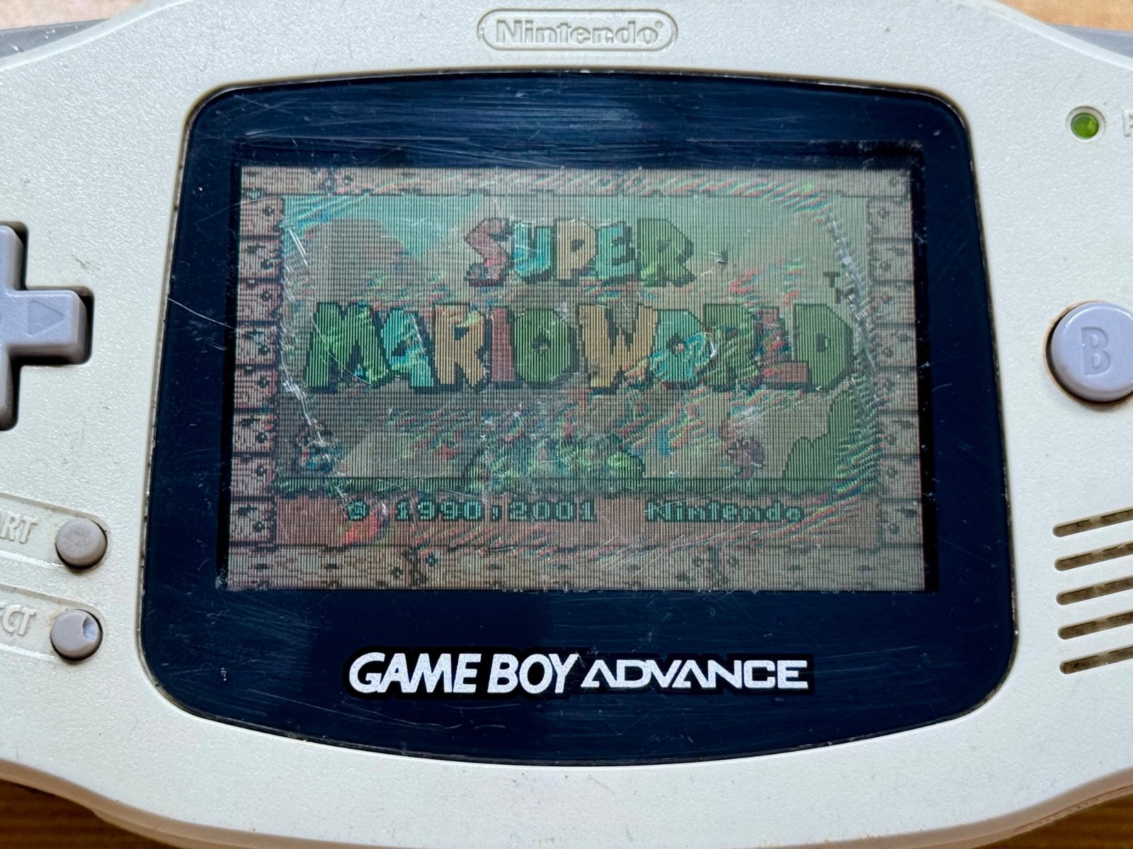Nintendo Gameboy Advance AGB001 Pearl Ceramic White Handheld System Console GBA