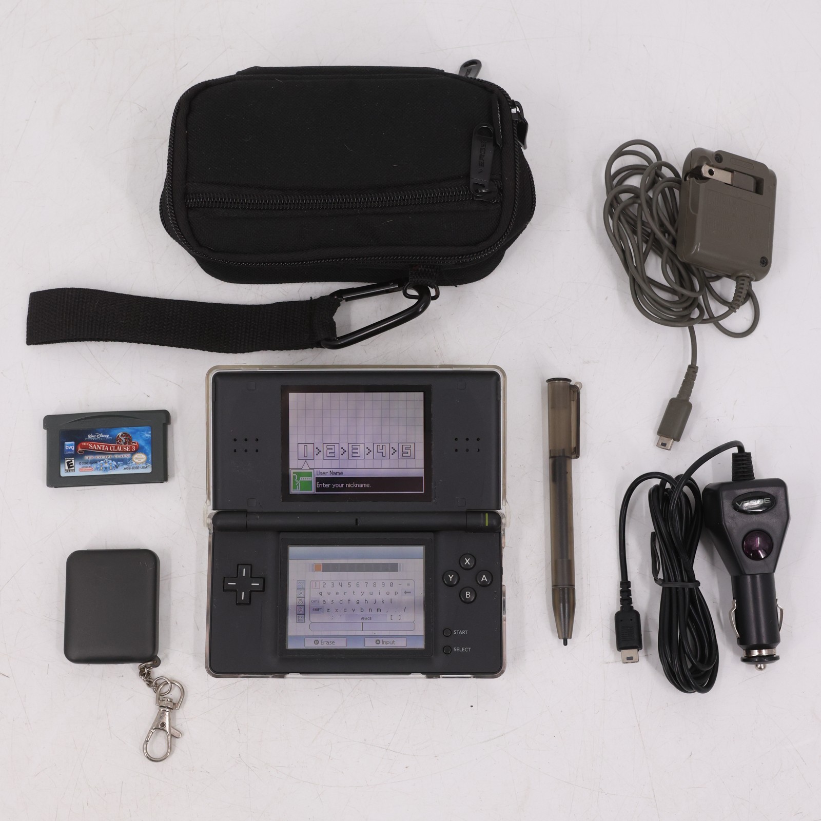 Nintendo DS Lite with Accessories & GBA Game Onyx Black