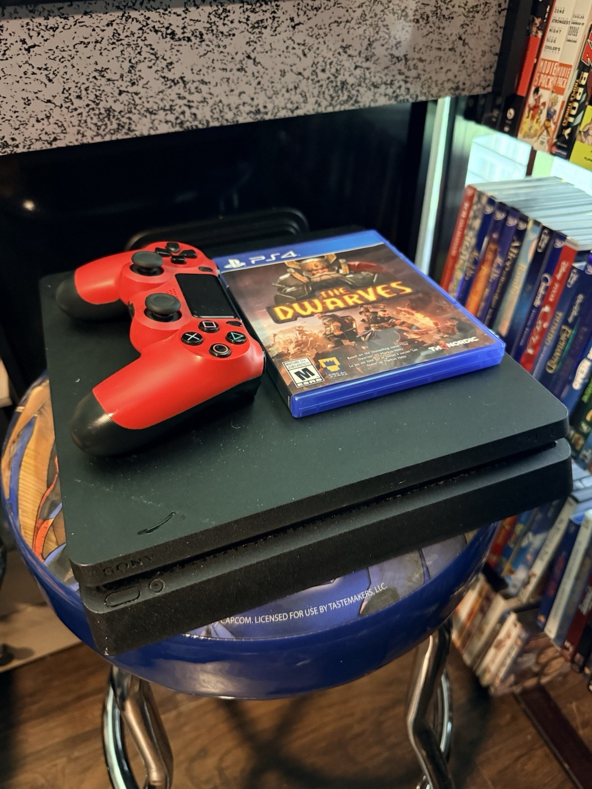 Sony PlayStation 4 PS4 Slim 1TB Console W/ OEM Controller And Game – Tested