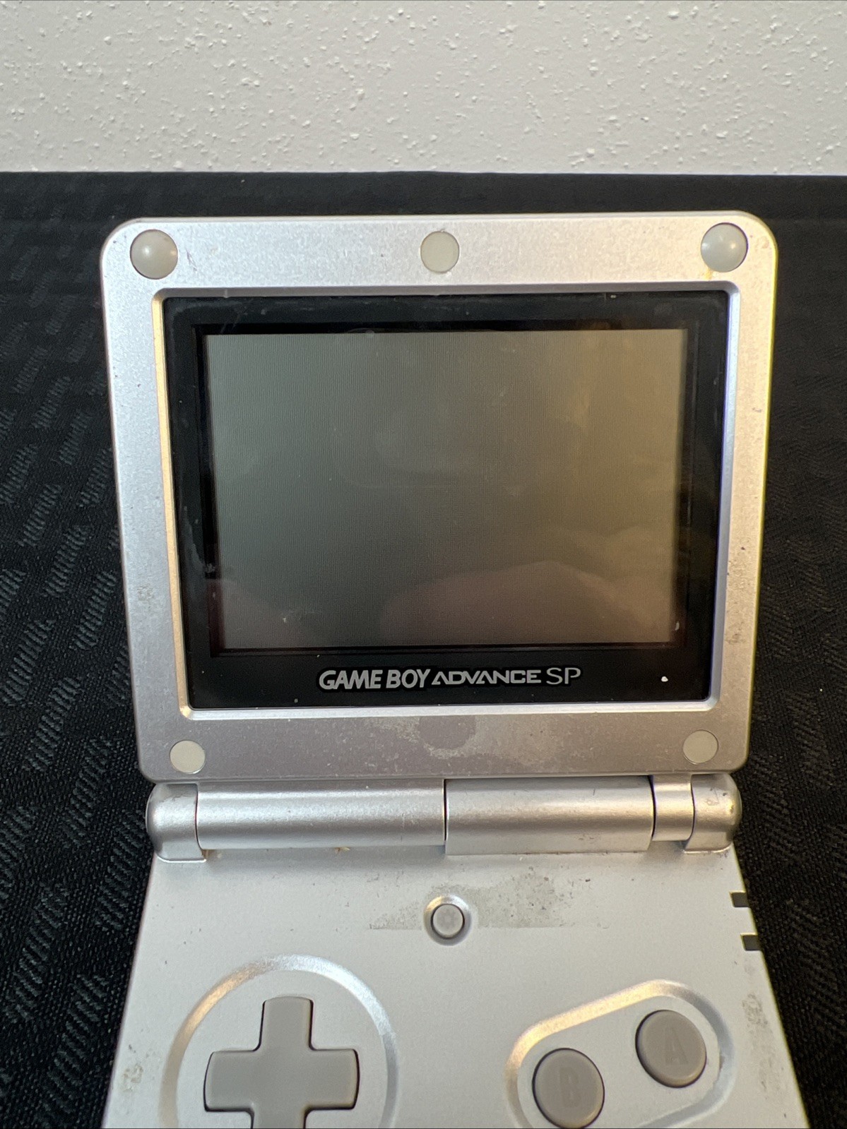 Nintendo Game Boy Advance SP Silver Console with Headphone Jack -No Battery READ