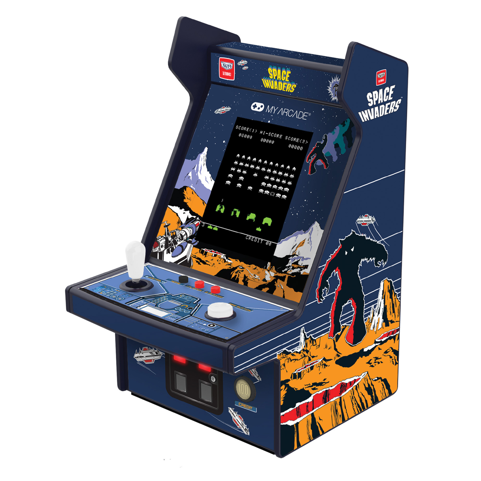 My Arcade Space Invaders Micro Player Pro: 6.75″ Mini Arcade Machine Video Game