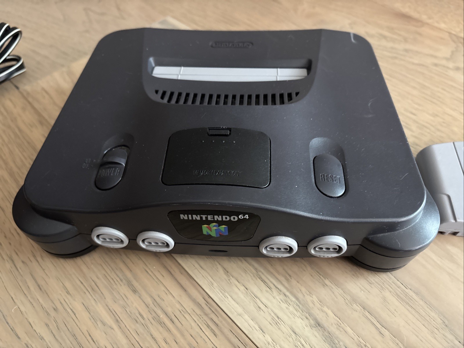 Nintendo 64 N64 Console Bundle w/ OEM Controller Cables 1 Game TESTED WORKING