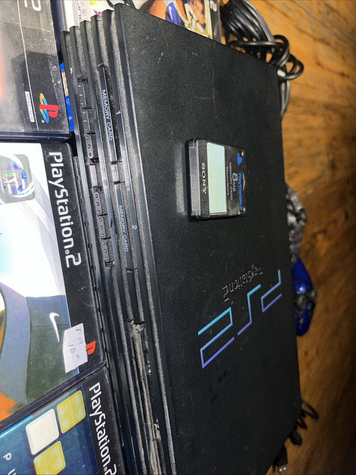 Sony PlayStation 2 PS2 Fat SCPH-35001 Console Bundle 22 Games Tested & Working