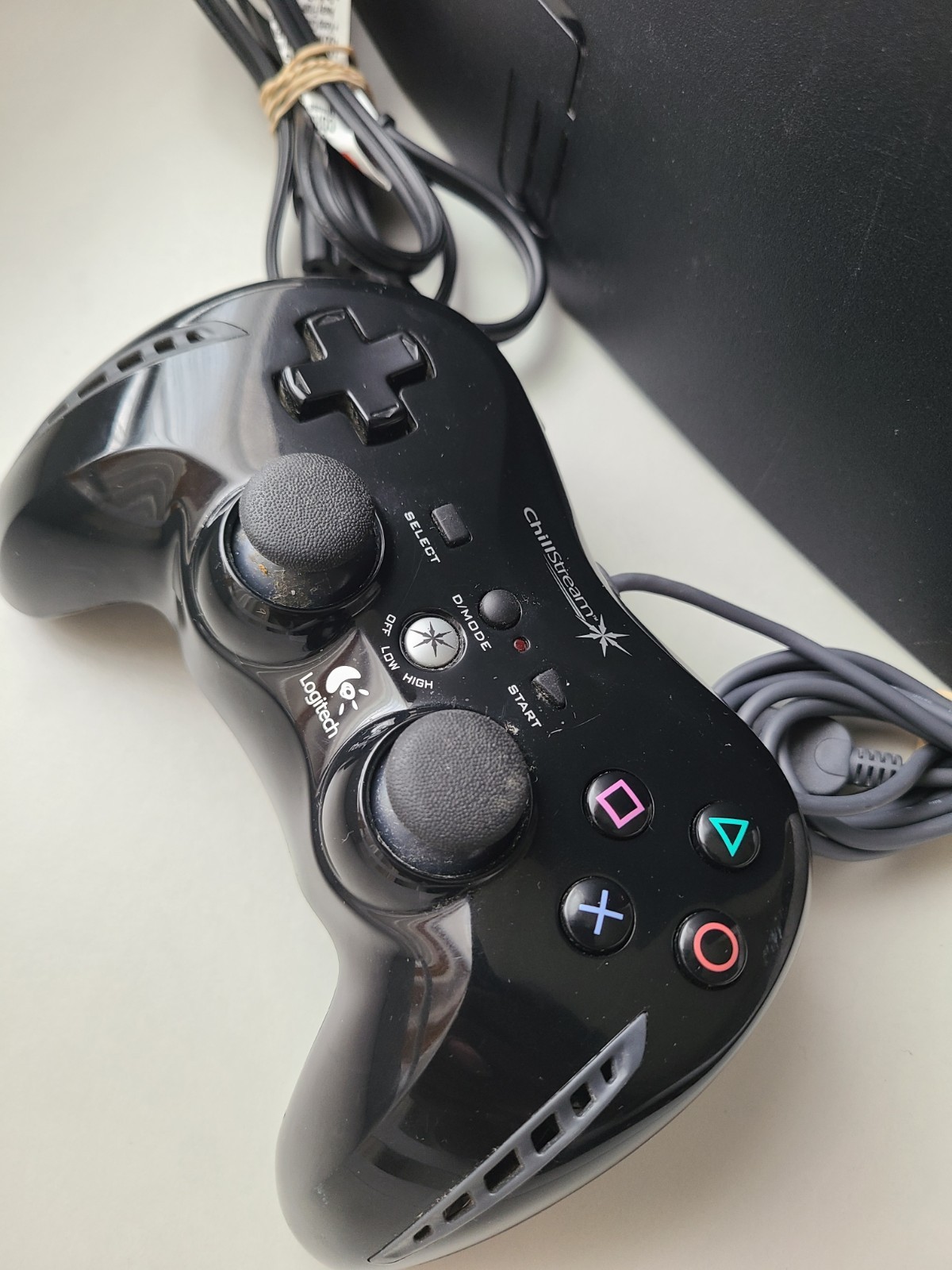 PS3 Slim Console CECH-2001A + Logitech ChillStream Controller Tested Working