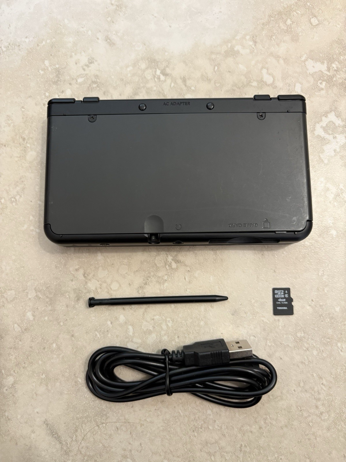 Nintendo New 3DS Black Edition Handheld System Console With Charger USA Seller