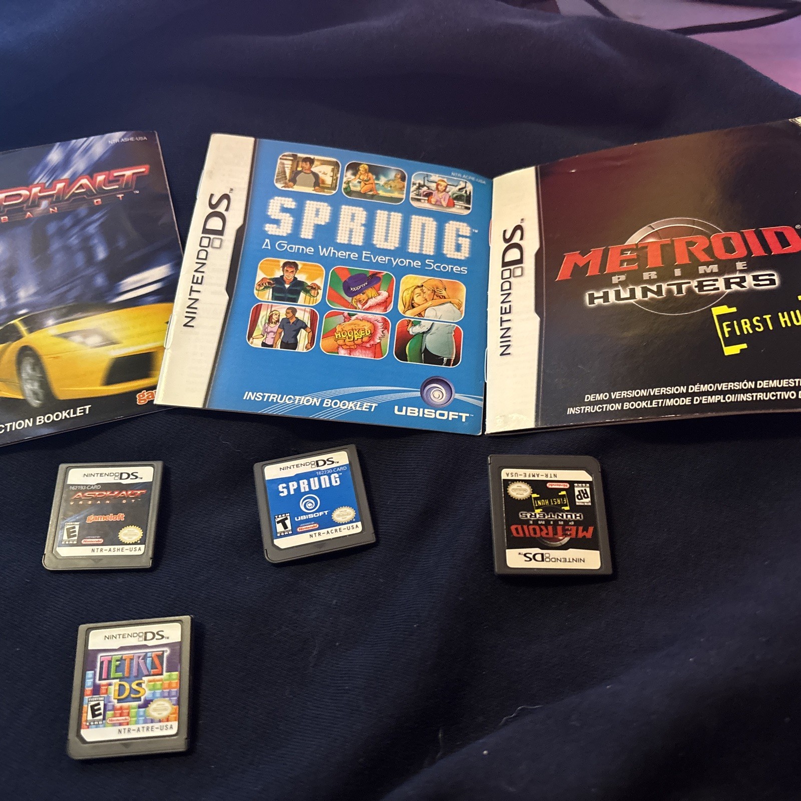 Titanium Nintendo Ds With 6 Games In Pictures And Charger