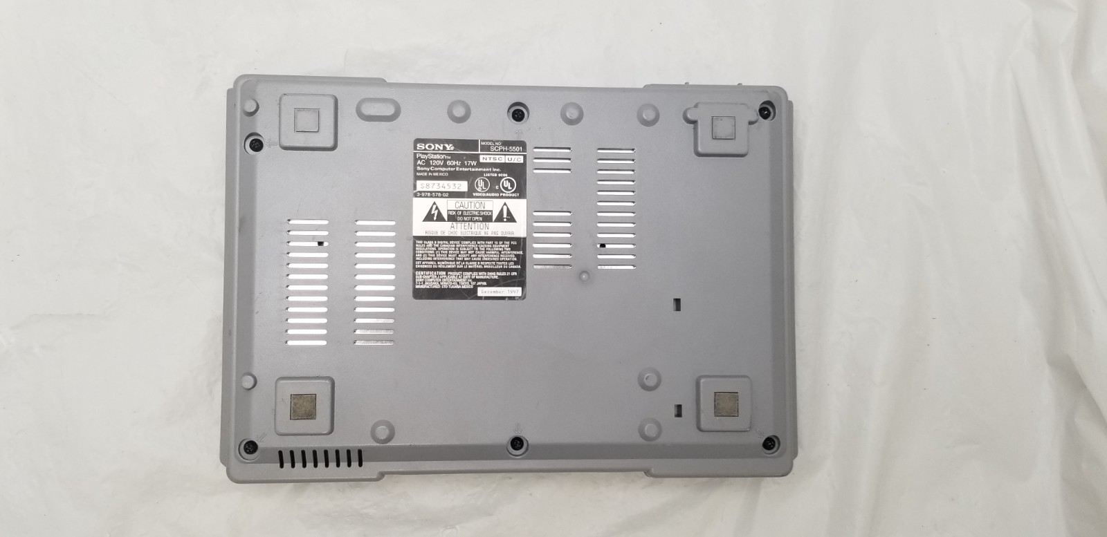 Sony Playstation 1 : SCPH-5501 : Gray : PS1 Console-only : Tested & Works