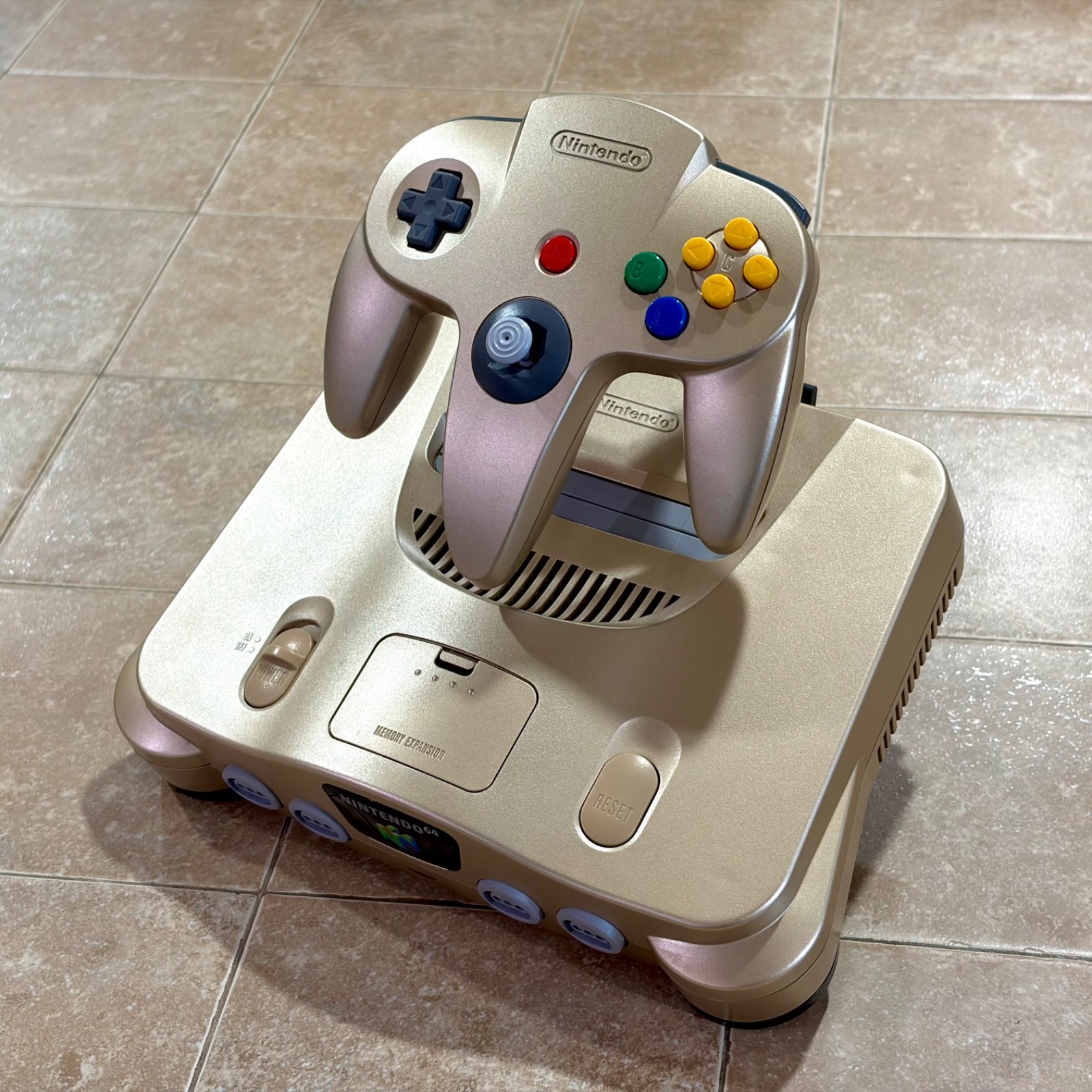 GOLD Nintendo 64 CIB N64 Console Complete In Box REGION FREE NTSC JPN/USA TESTED