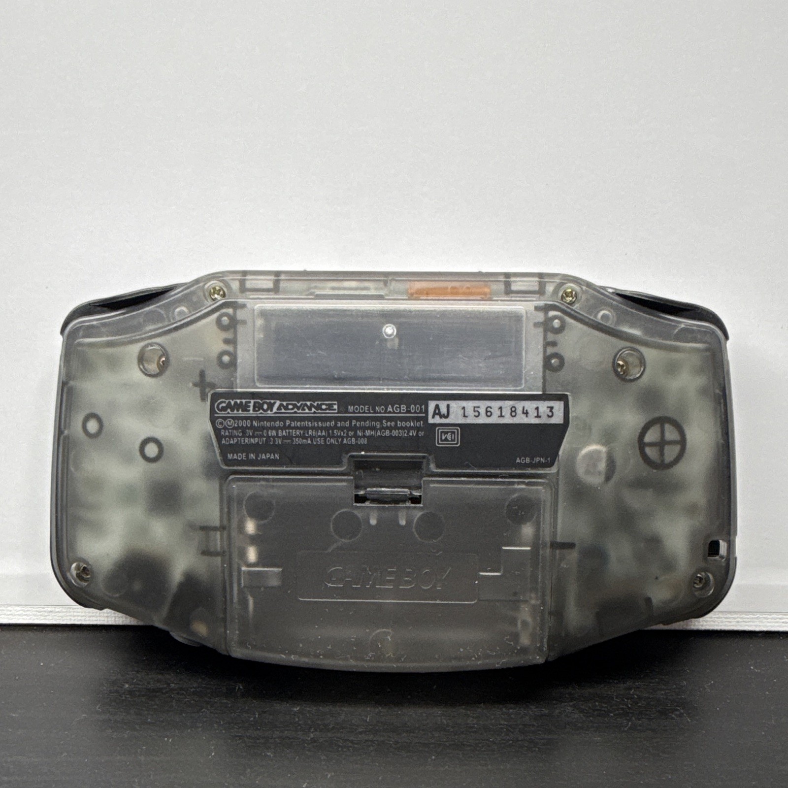 Nintendo Game Boy Advance AGB-001 Clear Black NTSC-J AGB-JPN-1