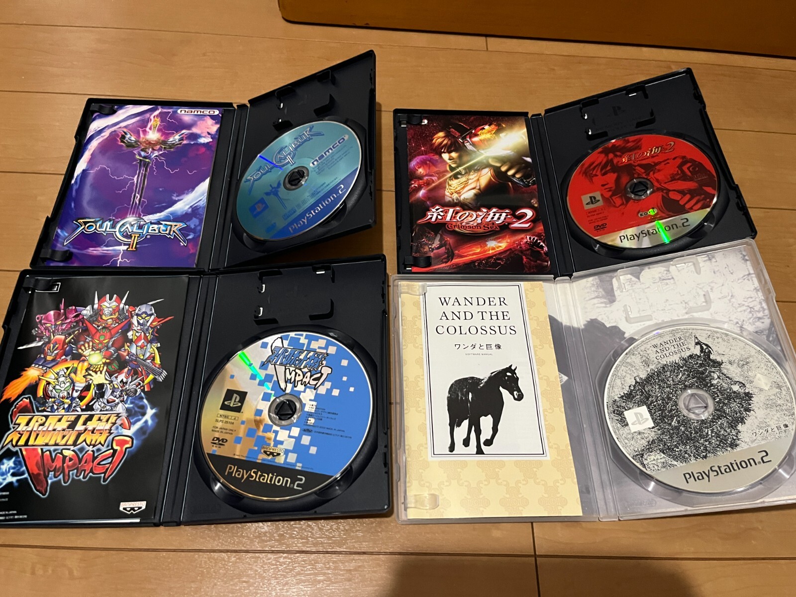 Sony PlayStation 2 Console SCPH-39000TB Toys Blue and 4 Games Japan 0515