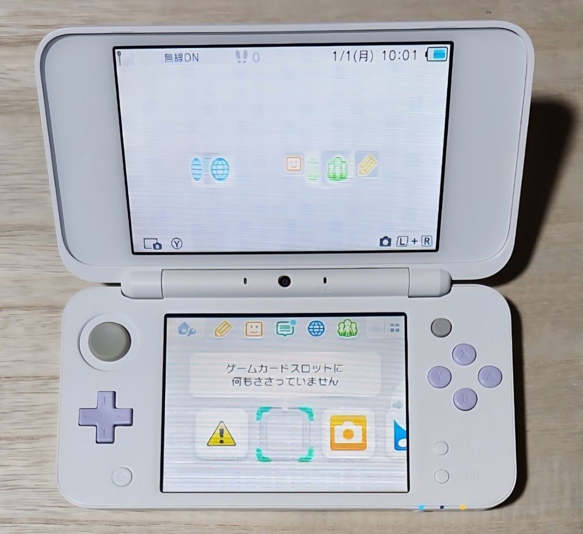 New Nintendo 2DS XL LL White Lavender Console Stylus Working Japanese ver