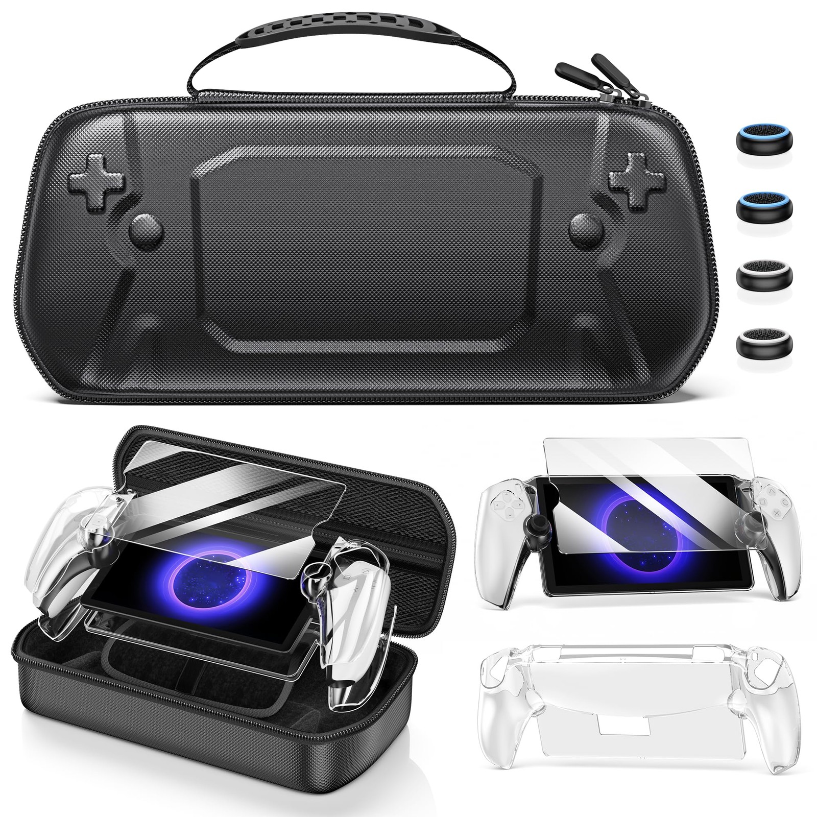 Hard Carrying Shell Case for PlayStation Portal M-Carrying Bundle, Black