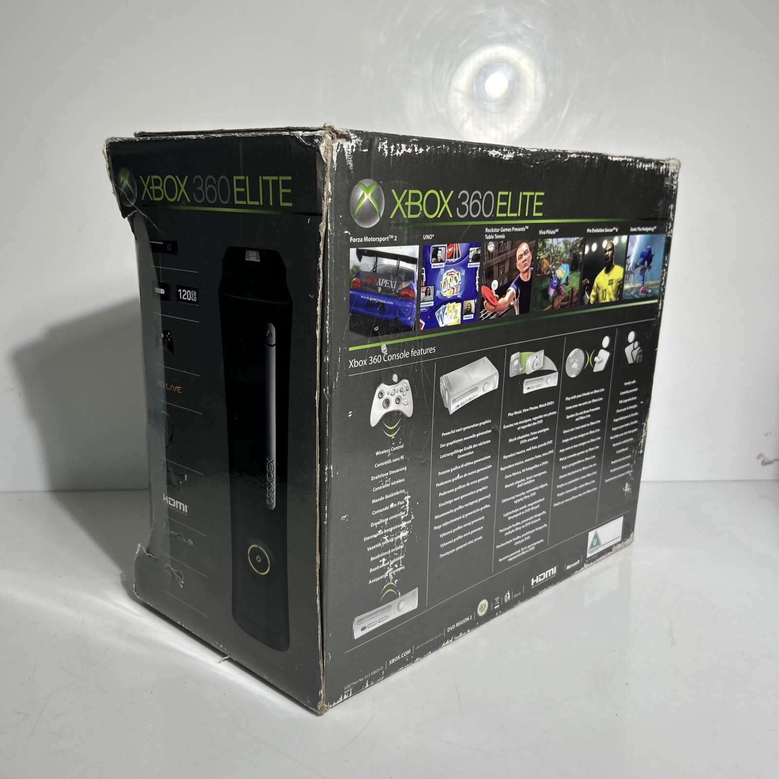 Microsoft Xbox 360 Console 1 Controller, Power & HDMI Original Box