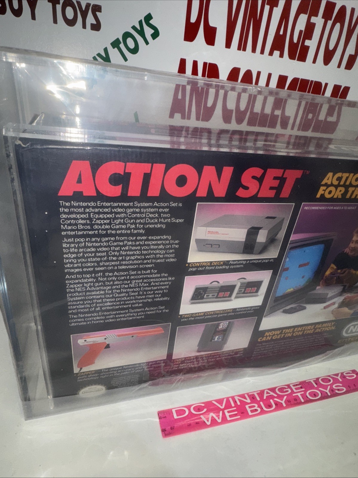 NES Nintendo Action Set Red Zapper System Console VGA Grade 80 🔥 NEW 🔥AFA 🔥