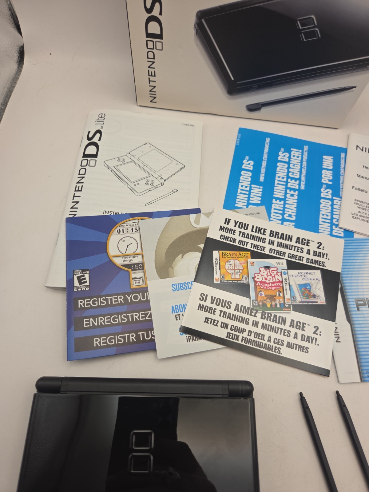 Nintendo DS Lite System – Black In Box CLEAN!