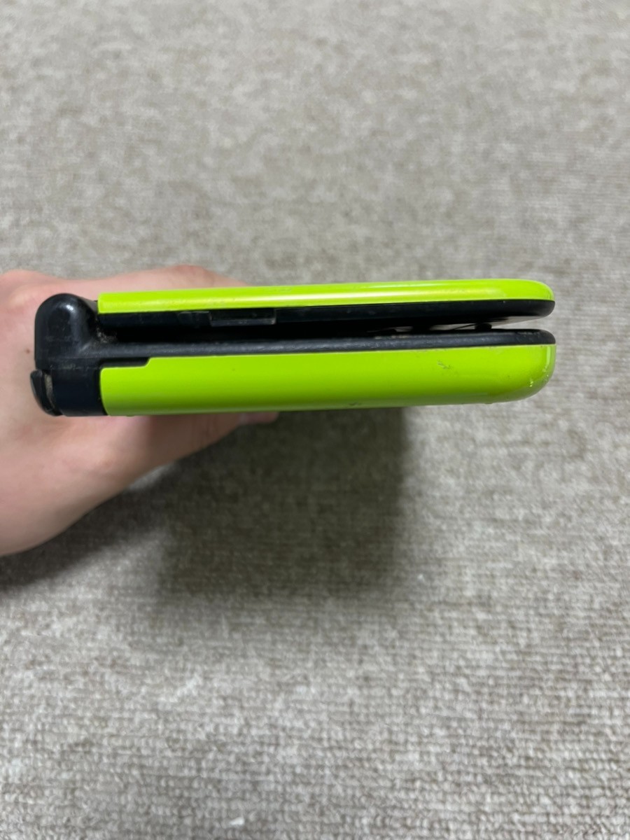 New Nintendo 3DS XL LL Black Lime Console region Japanese B816