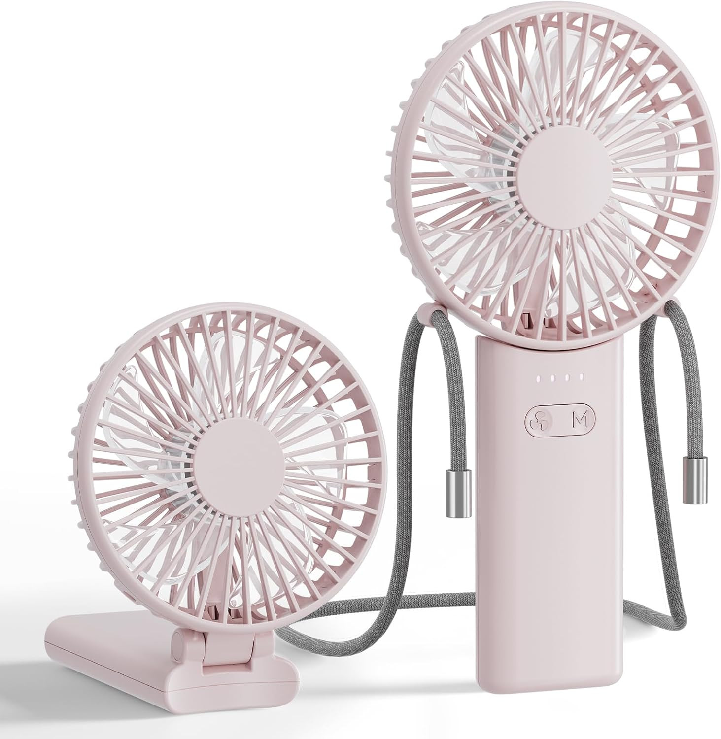 Ultra-Slim & Lightweight Handheld Fan (0.5in,0.3lb), 5 Speeds Portable Hand H…