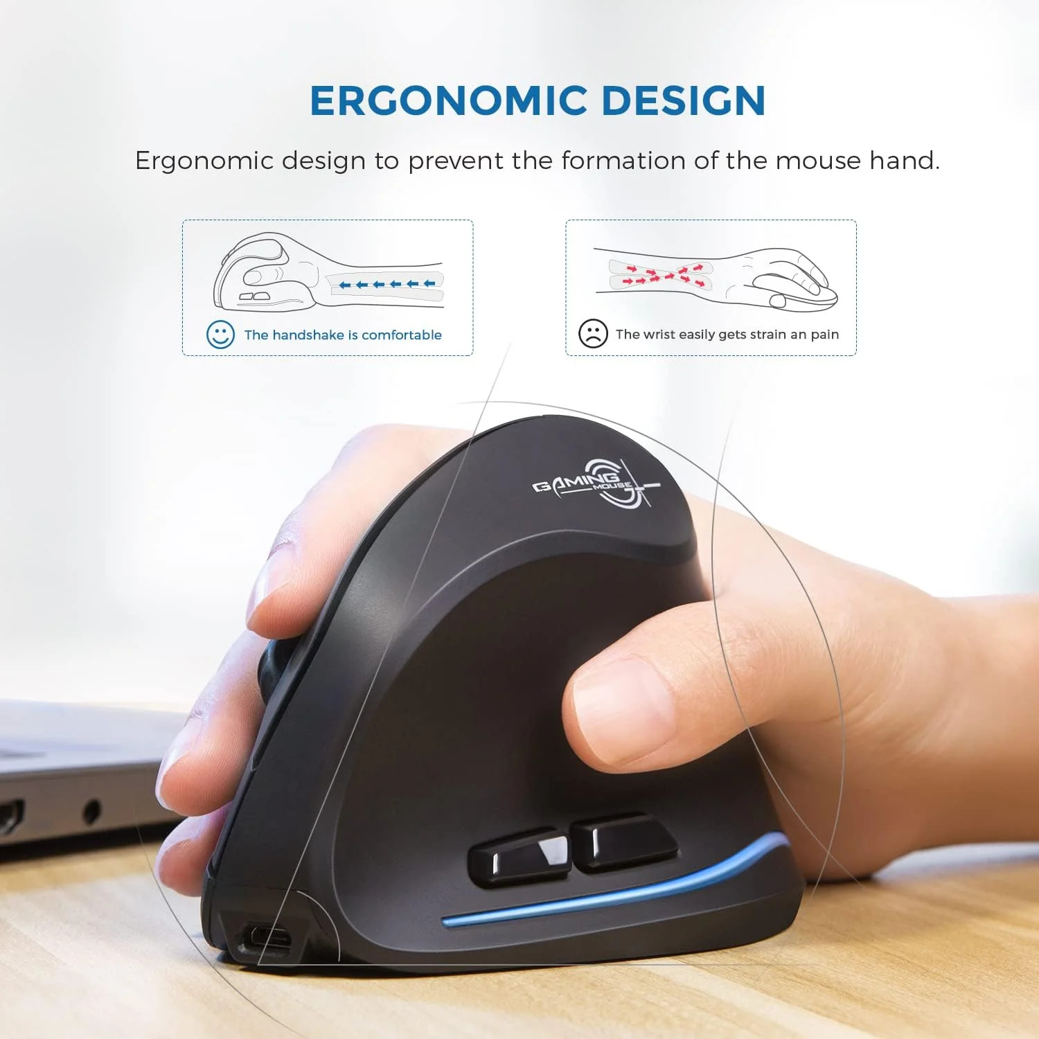Gaming Vertical Ergonomic Mouse
