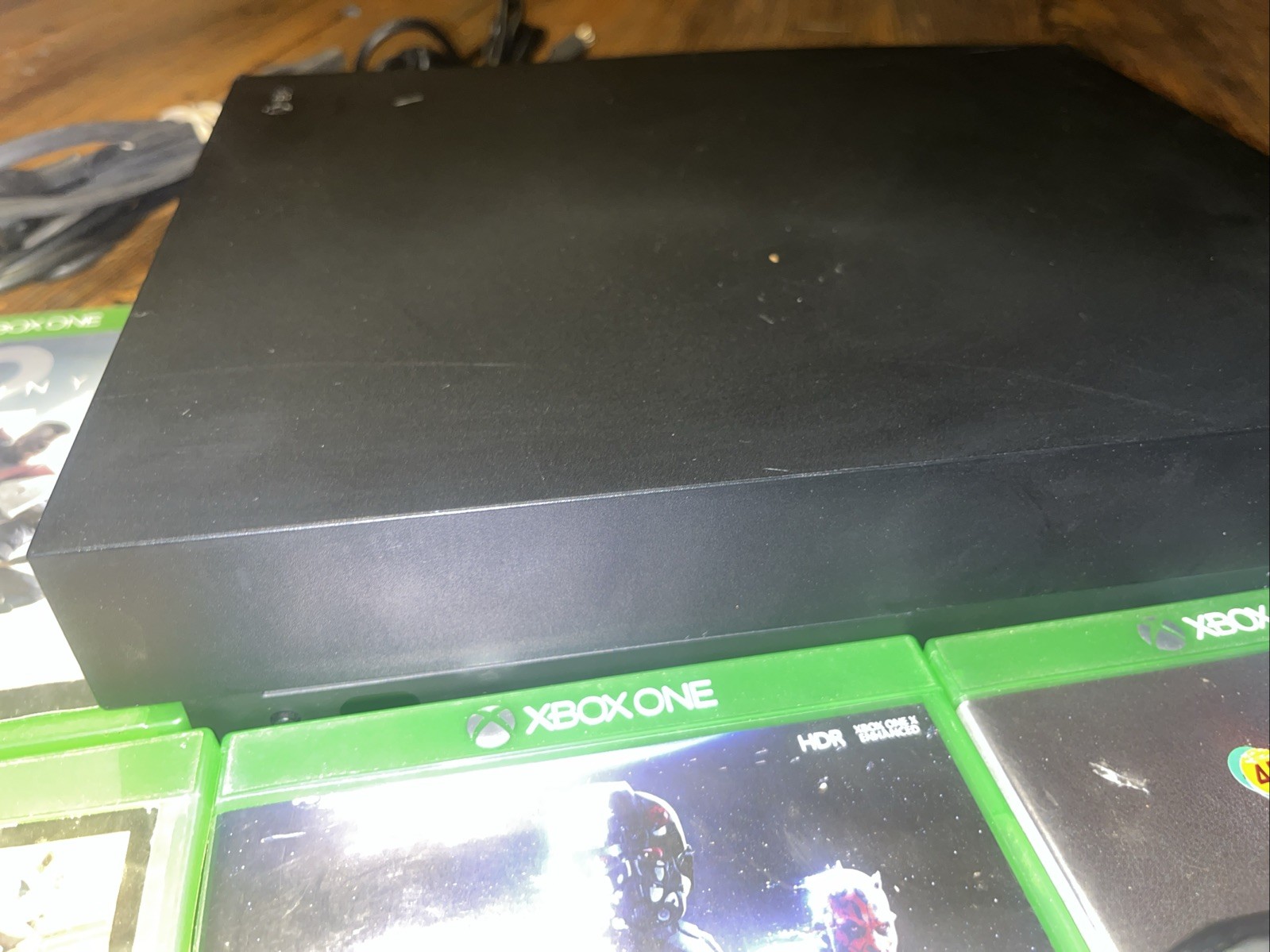 Microsoft Xbox One X 1TB Black Console 1 Controller 10 Games Bundle