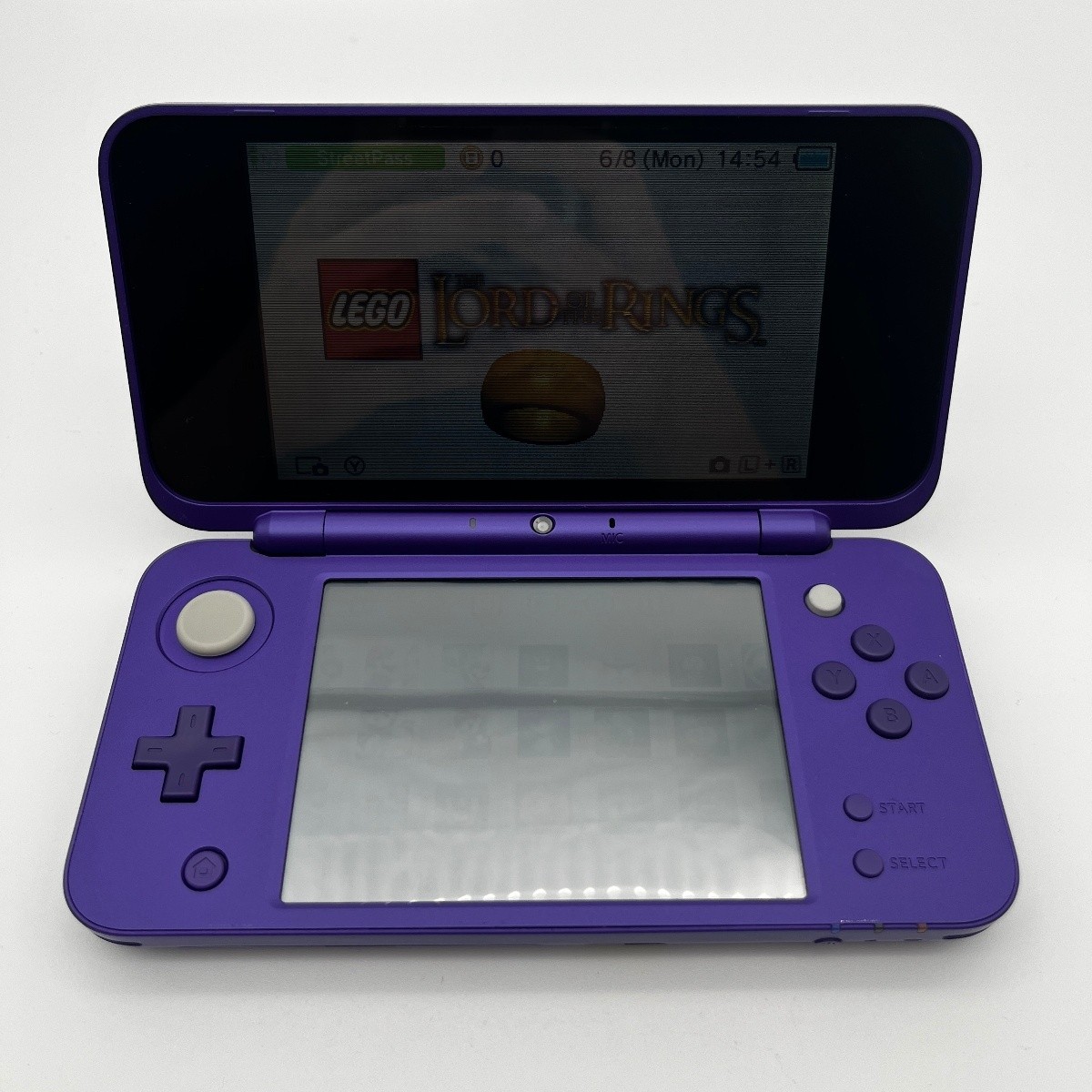 Nintendo 2DS XL Mario Kart 7 Console Bundle – Purple/Silver Complete In Box CIB