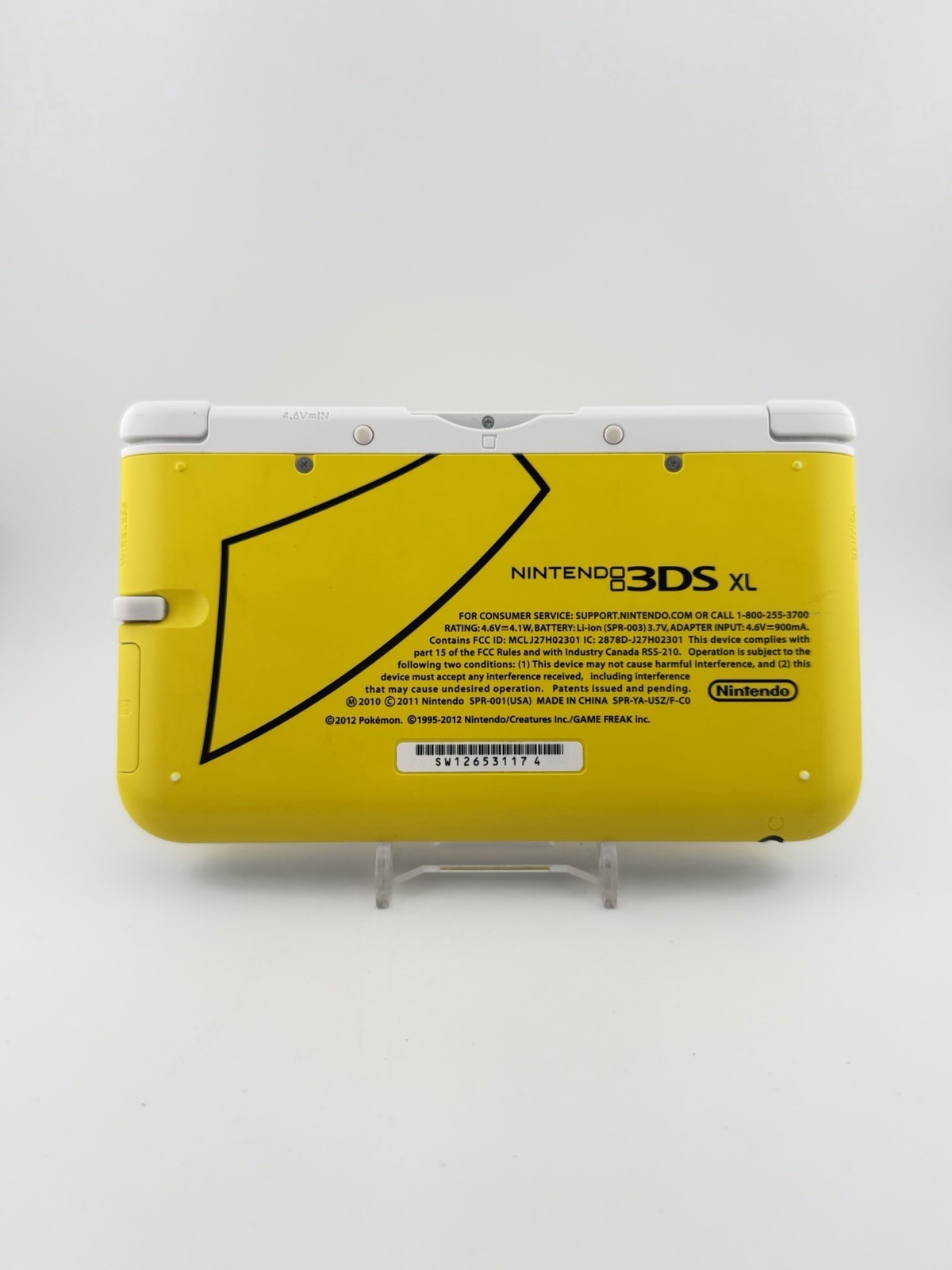 Nintendo 3DS XL Pokemon Pikachu Edition Yellow Handheld System Complete In Box