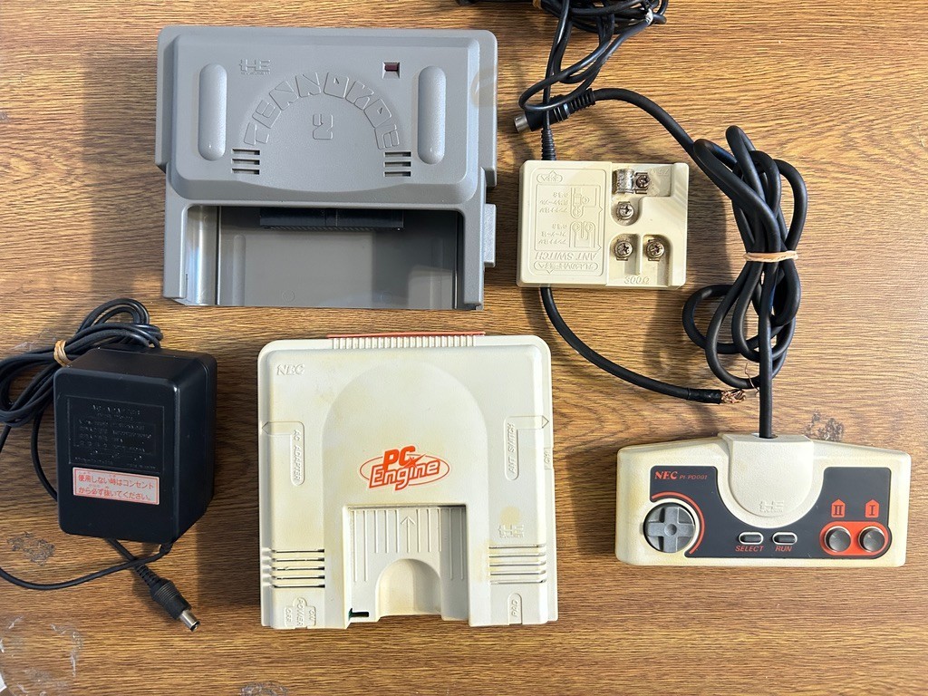 NEC PC Engine PI-TG001 Console Bundle Tennoe 2 Backup Unit HuCard Japan Tested