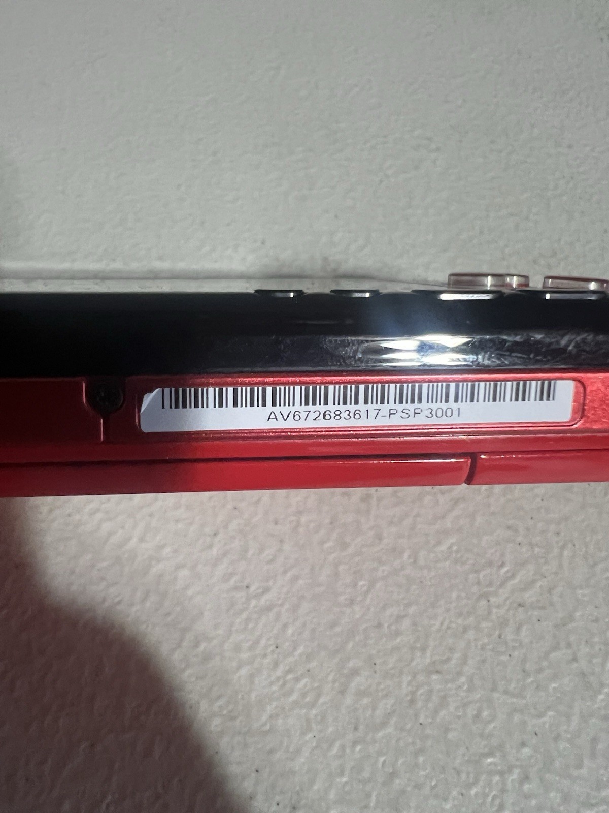 Sony PSP 3000 Console Red Black No Battery No Charger with Memory Card 1GB