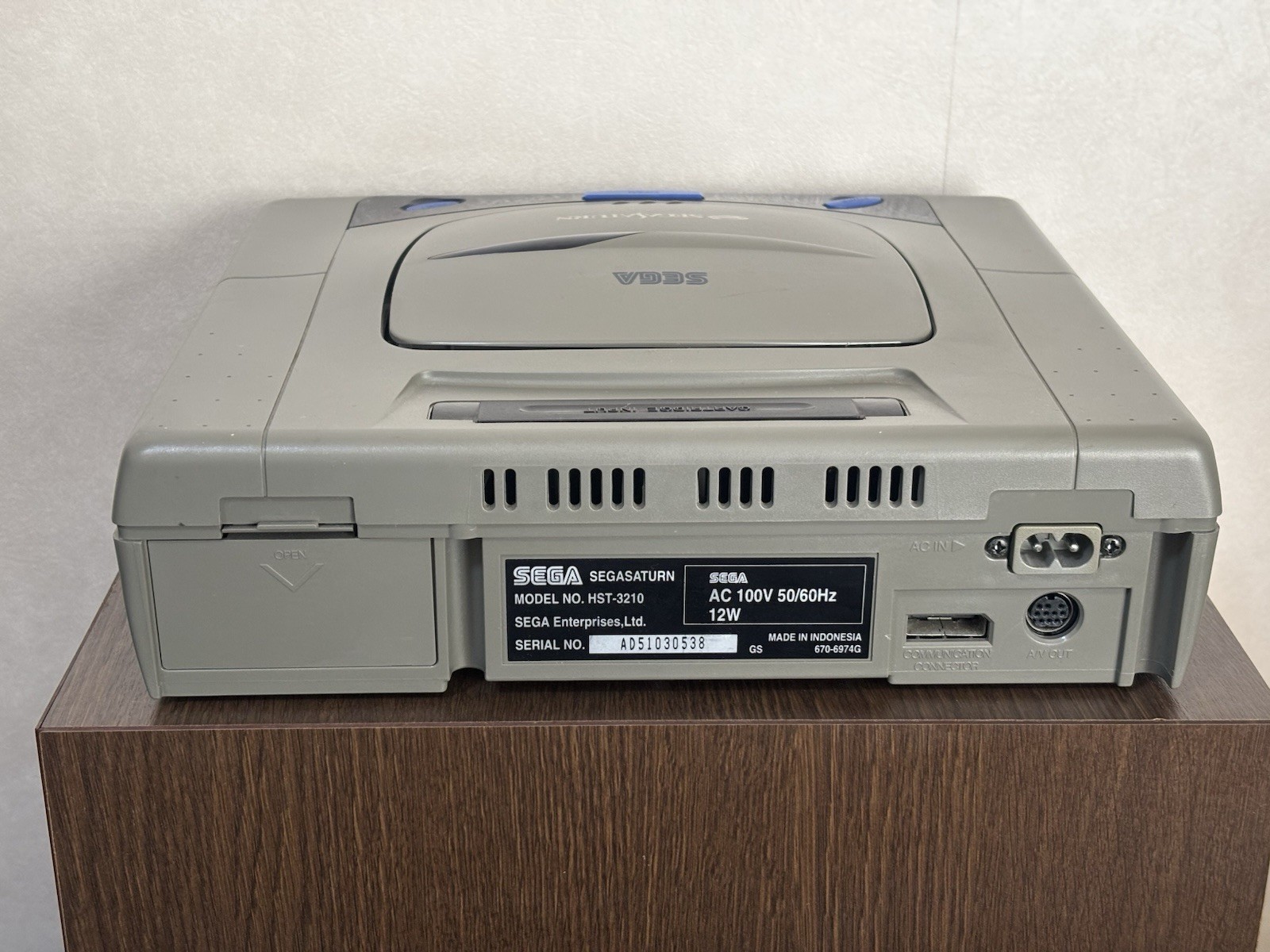 Sega Saturn Console Tested Working w/ 2 Controllers AV Cable Japan
